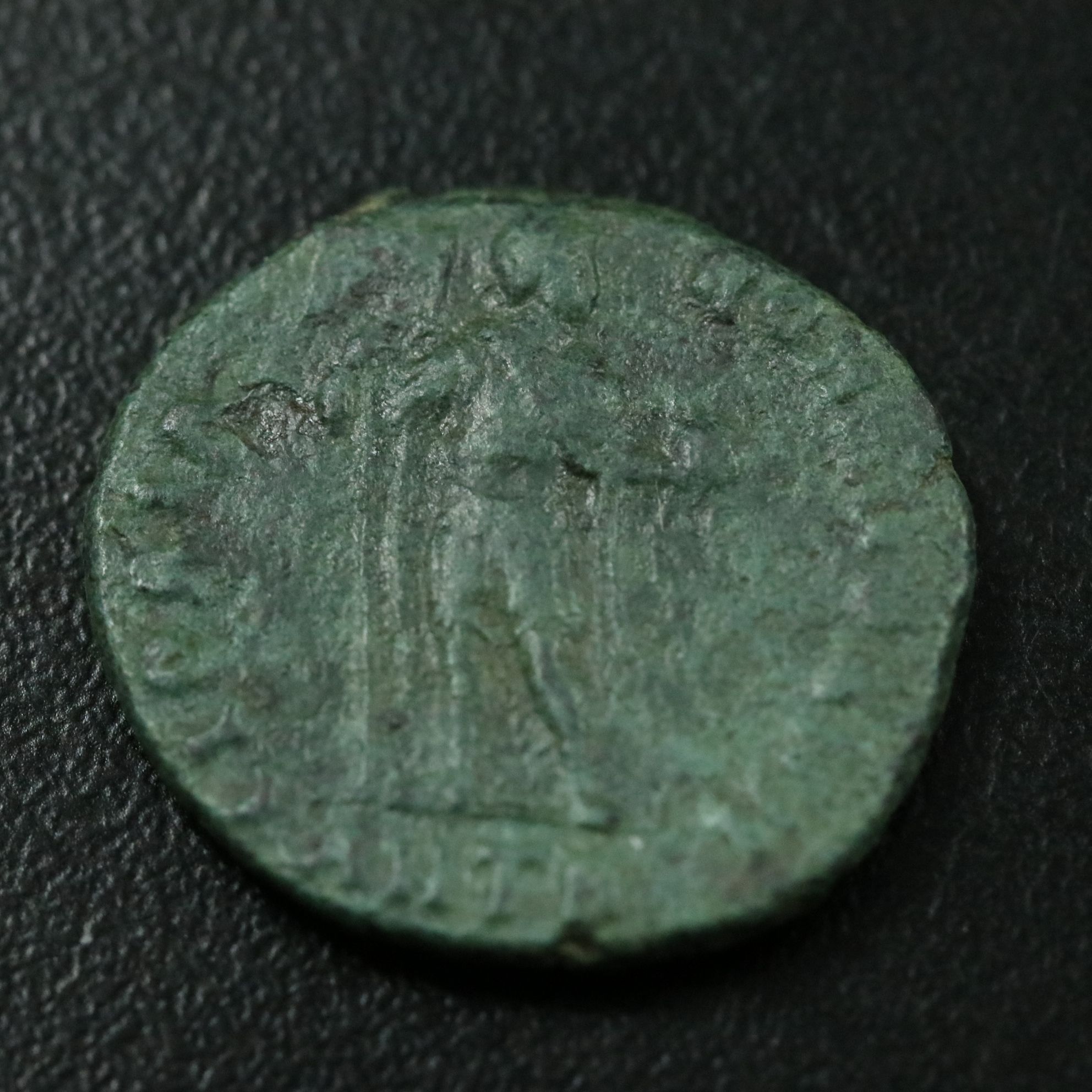 Ancient Roman Imperial Æ Follis Coin of Arcadius, ca. 395 A.D.