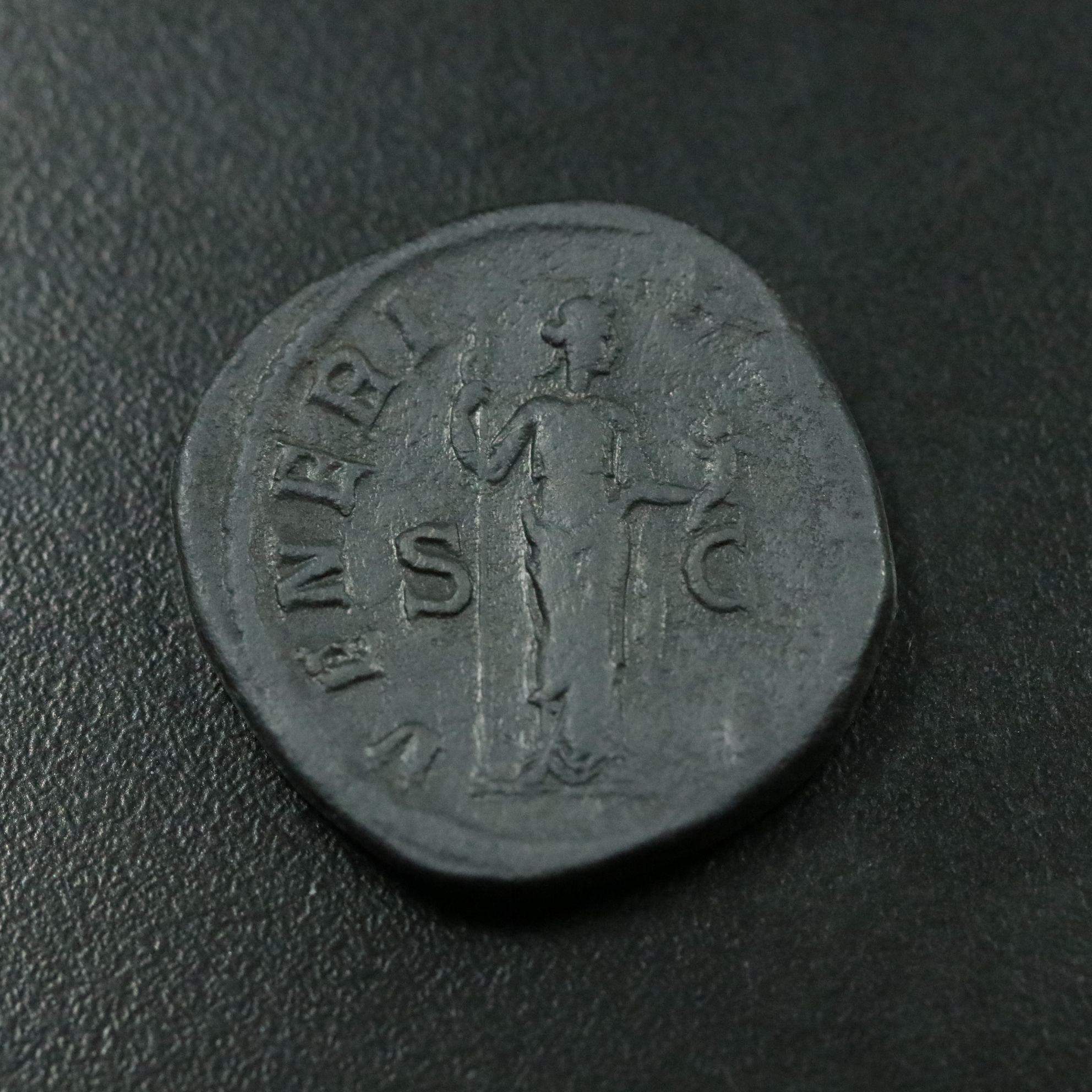 Ancient Roman Imperial Æ Sestertius Coin of Julia Mamaea, ca. 232 A.D.