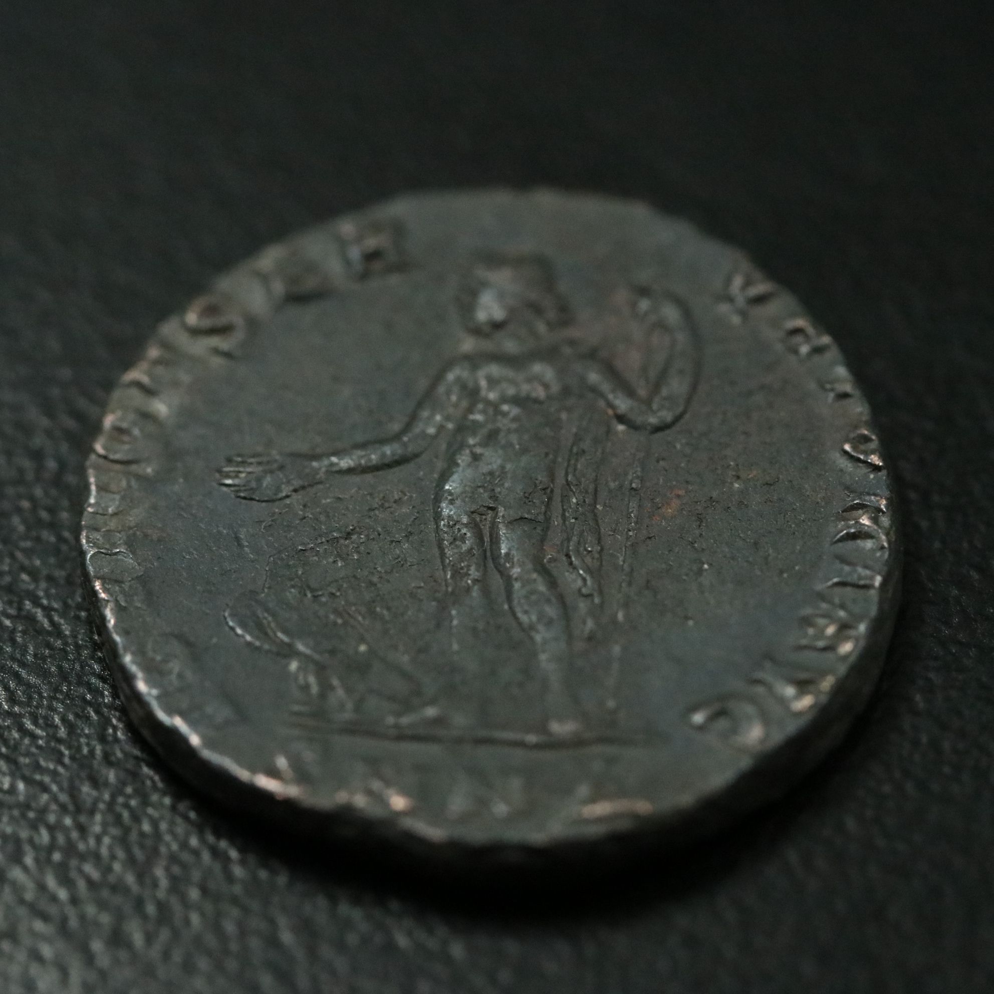 Ancient Roman Imperial Æ Follis Coin of Maximinus II, ca. 310 A.D.