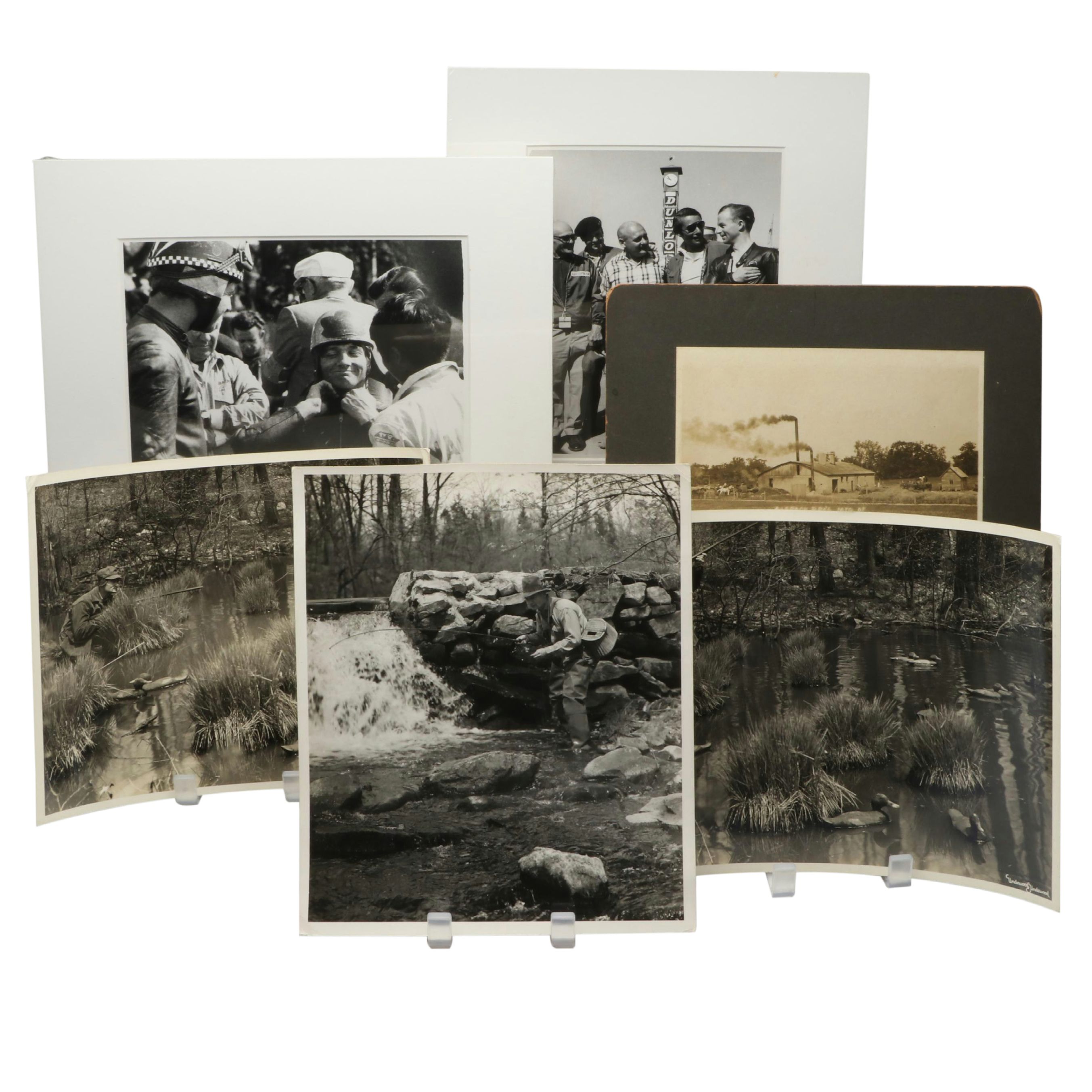 Silver Gelatin Hunting Scenes, Motor Racing and More Photographs