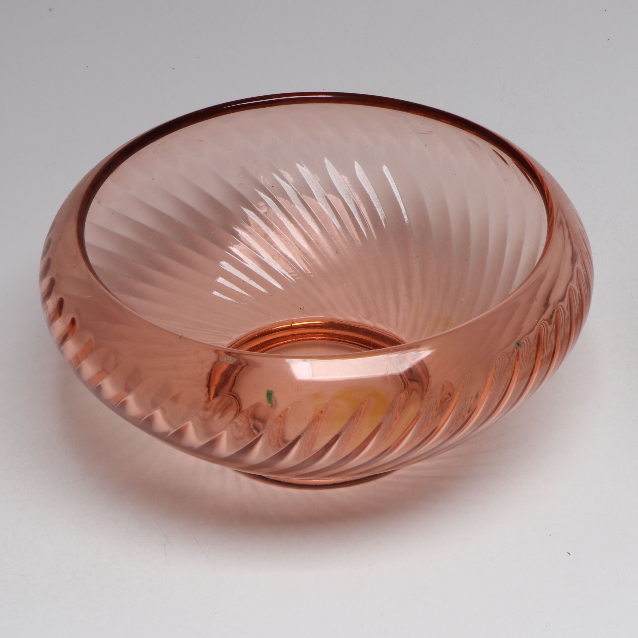 Custard Glass Bell, Rainbow Crackle Blue Vase and Other Colored Glass Tableware