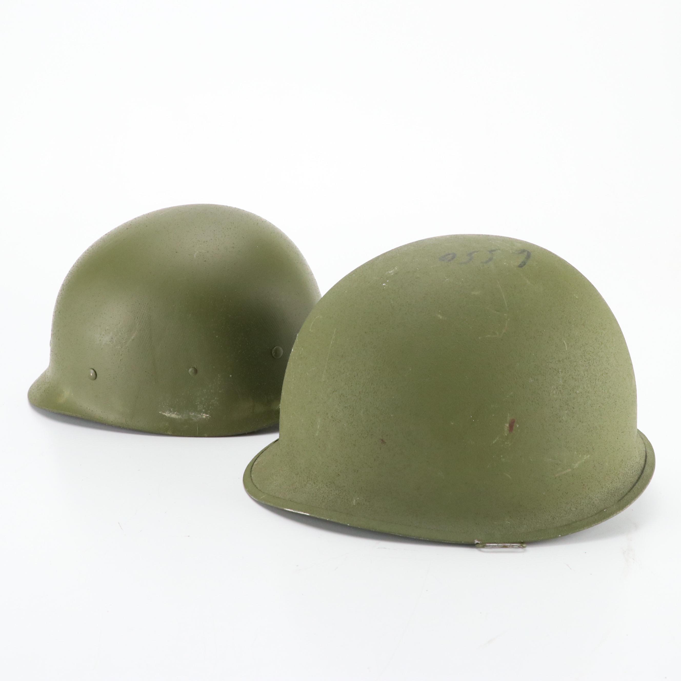 US Military PASGT Helmet with Helmet Headband and Other Metal Helmet