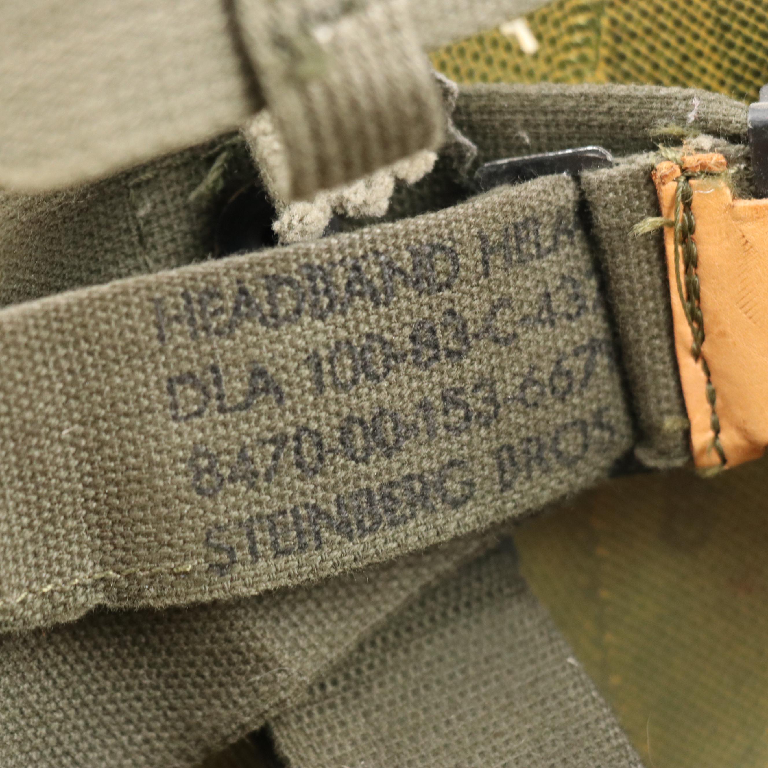 US Military PASGT Helmet with Helmet Headband and Other Metal Helmet