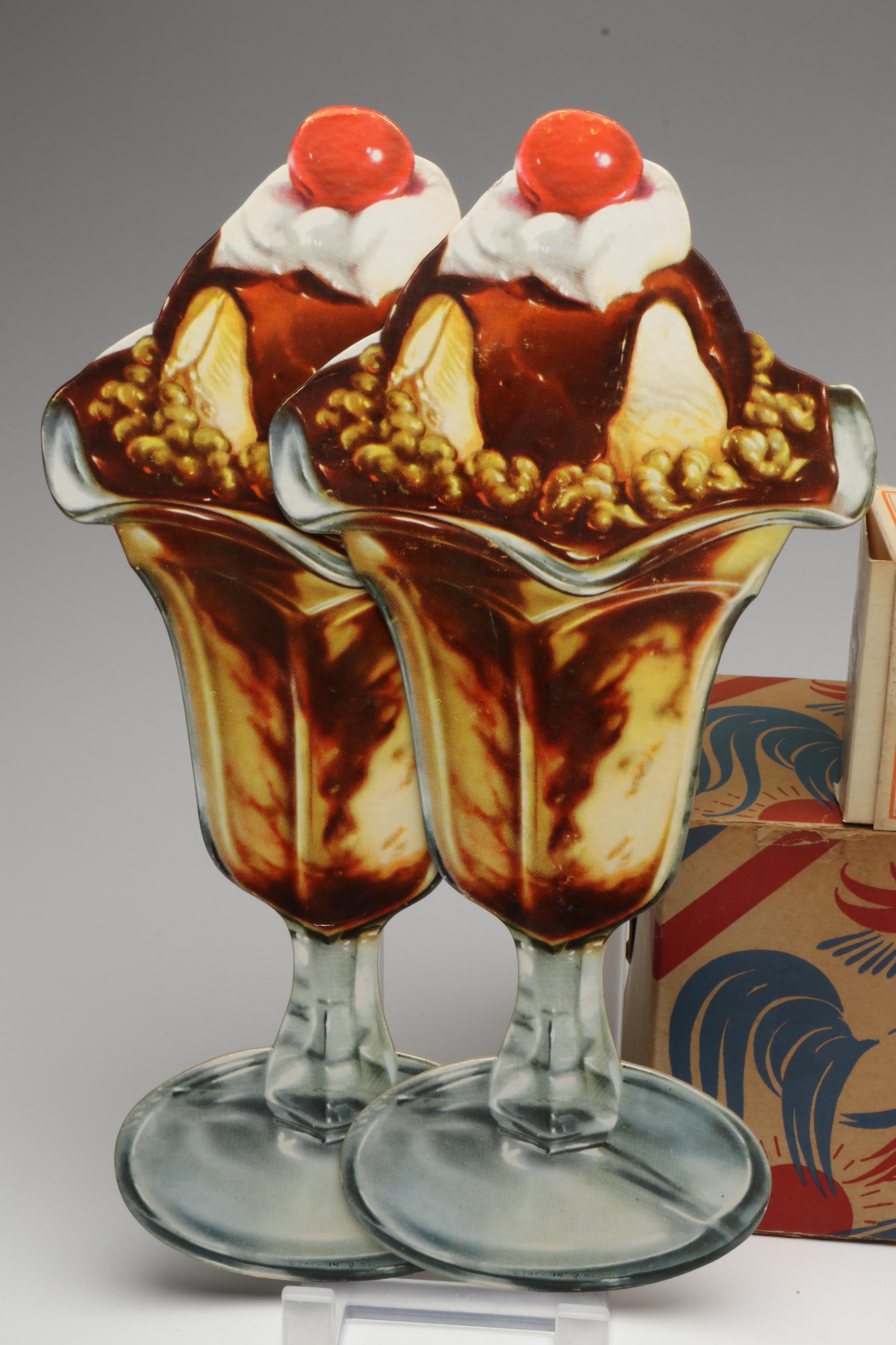 Dee-Jay Farms Victory Chicken and More Advertisements, Early to Mid-20th Century