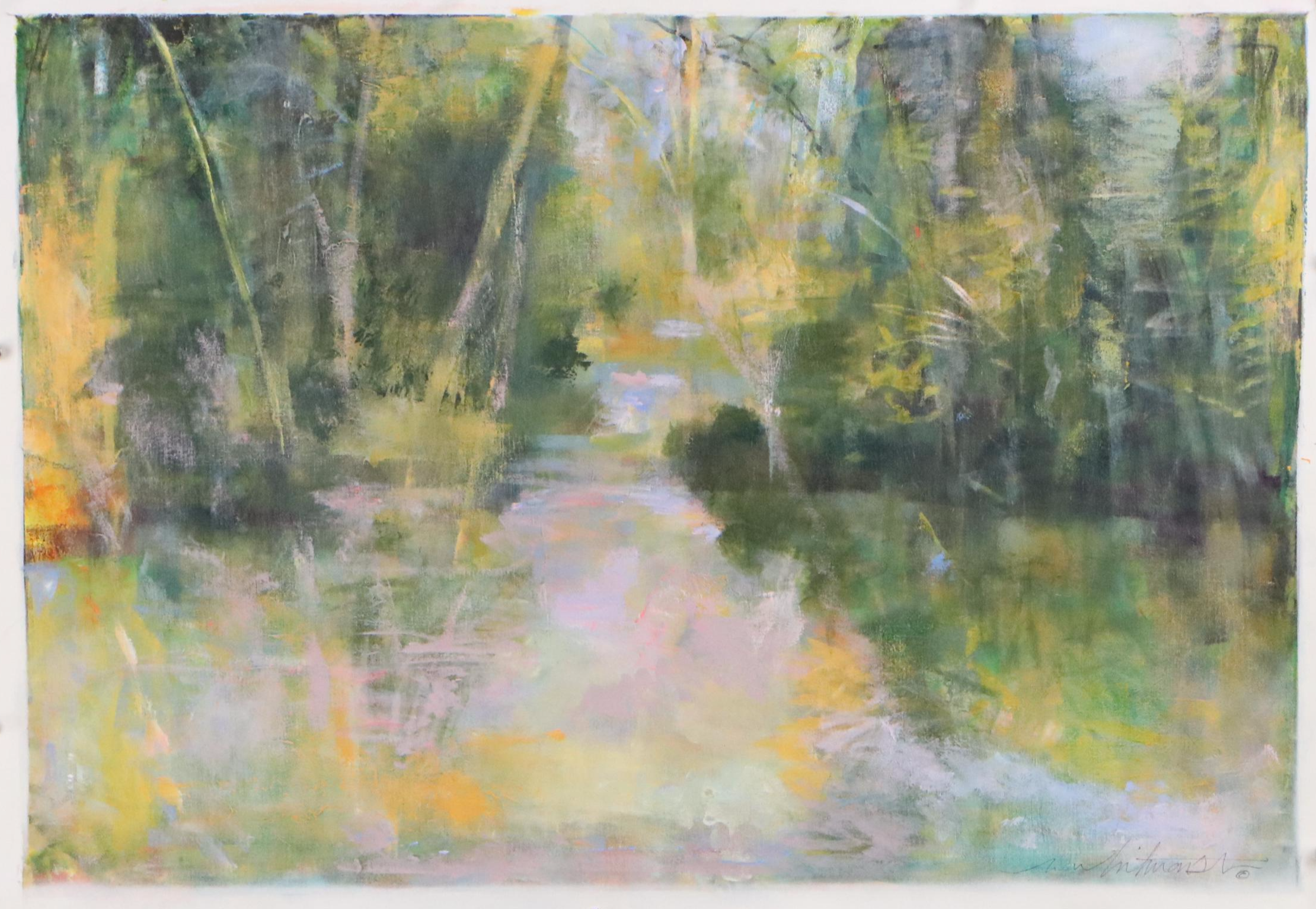 Mark Whitmarsh Landscape Acrylic Painting "Serenity," 2025