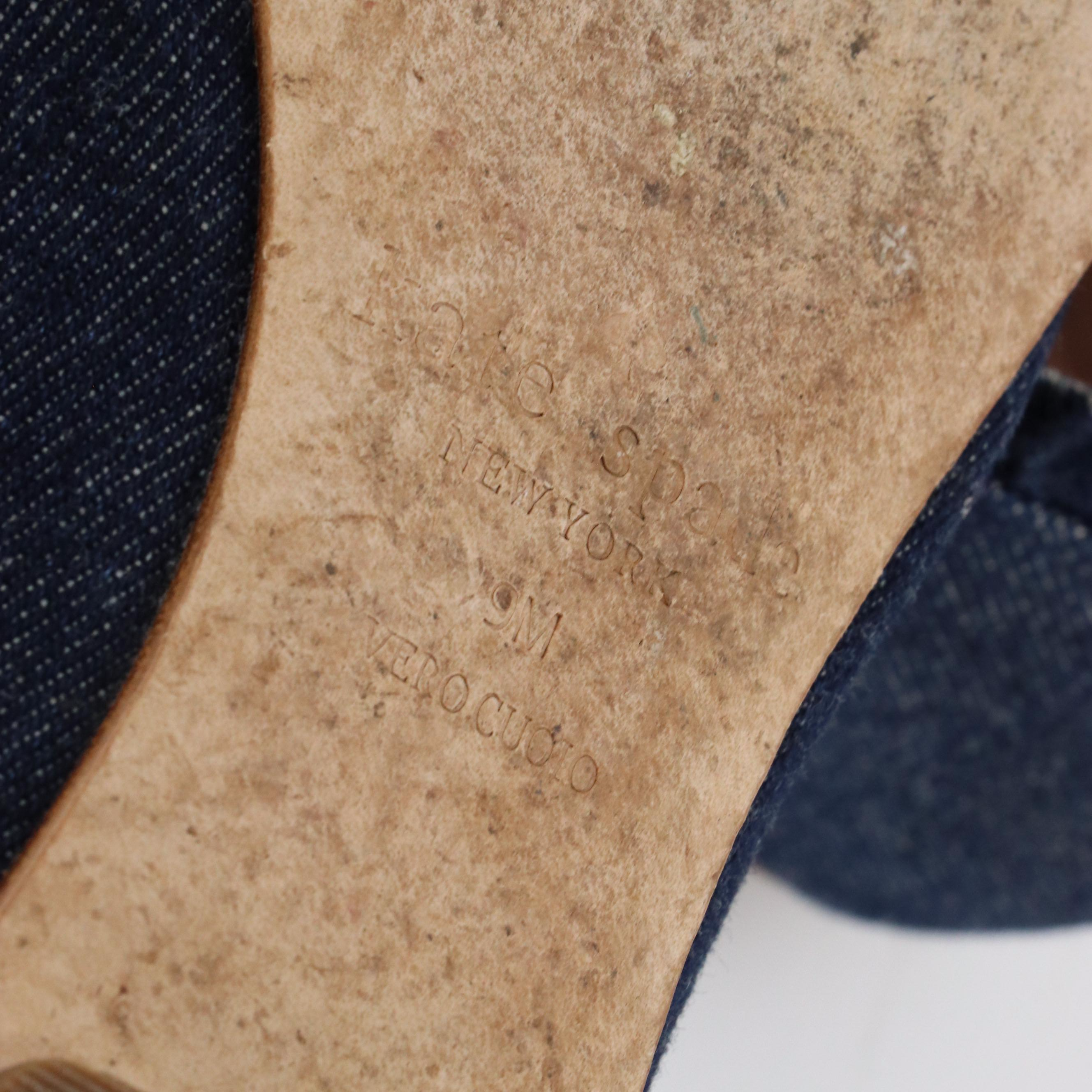 Kate Spade Ruffled Denim "Nicole" Flats and "Cece Too" Leopard Calf Hair Loafers