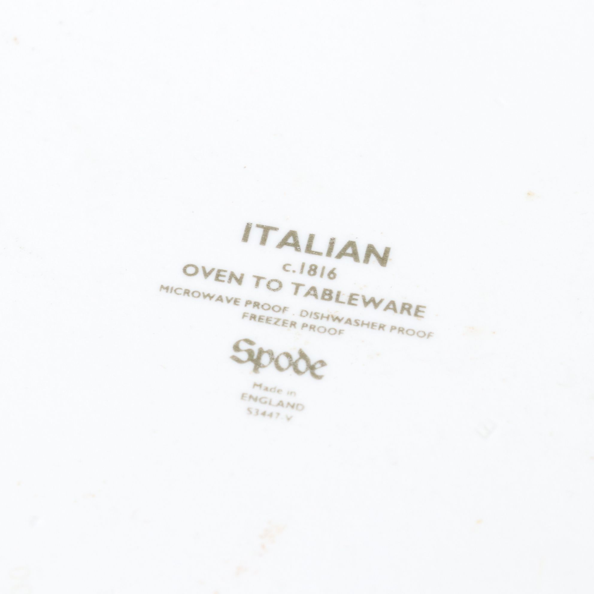 Spode "Blue Italian" Lasagne Dish, Sporvil Vase, and Lenox Holiday Platter