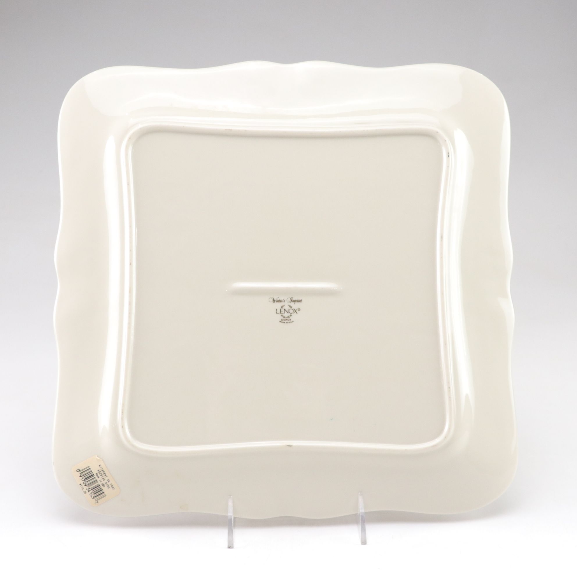 Spode "Blue Italian" Lasagne Dish, Sporvil Vase, and Lenox Holiday Platter