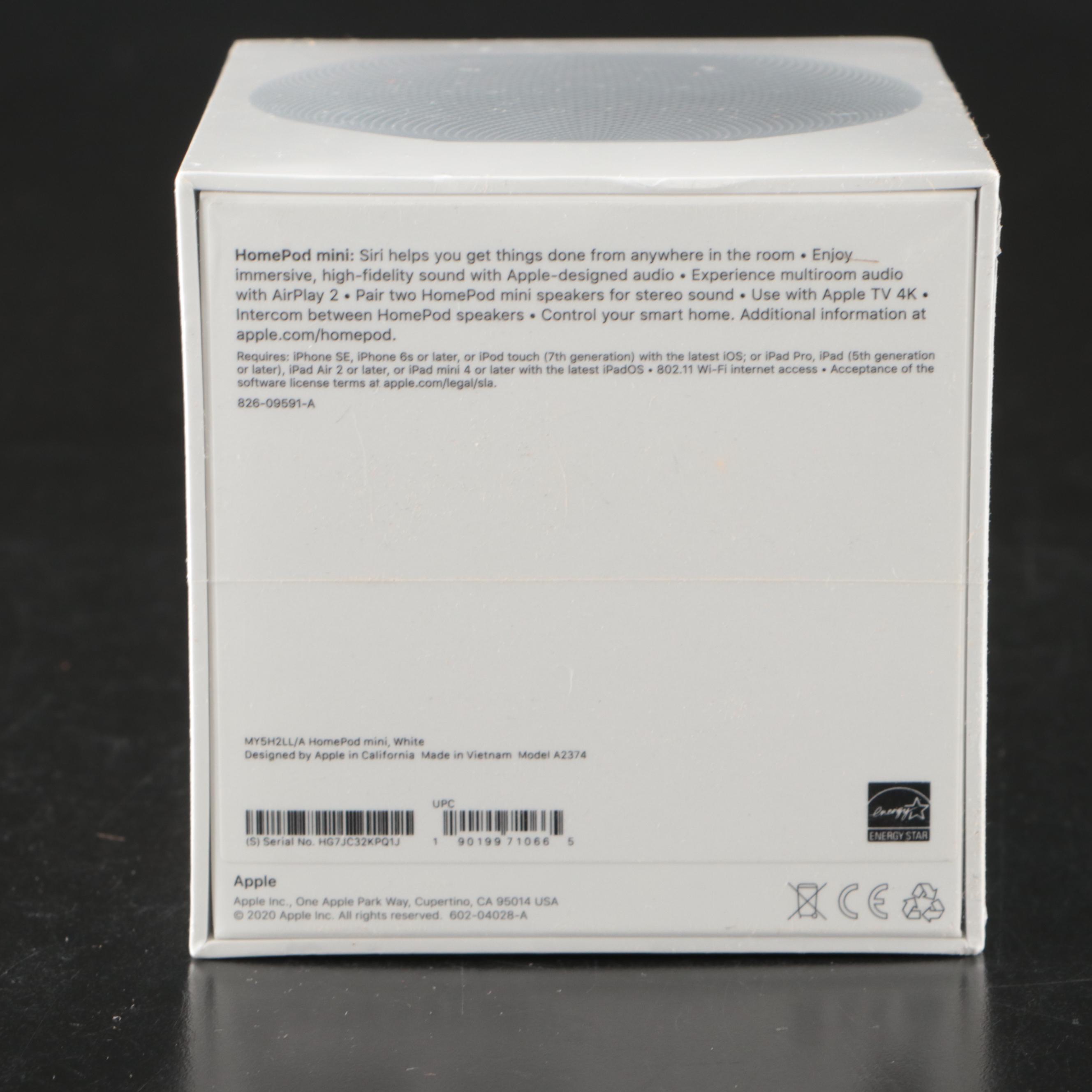 Apple HomePod Mini with Magic Trackpad, EarPods, Adapters, and More Accessories