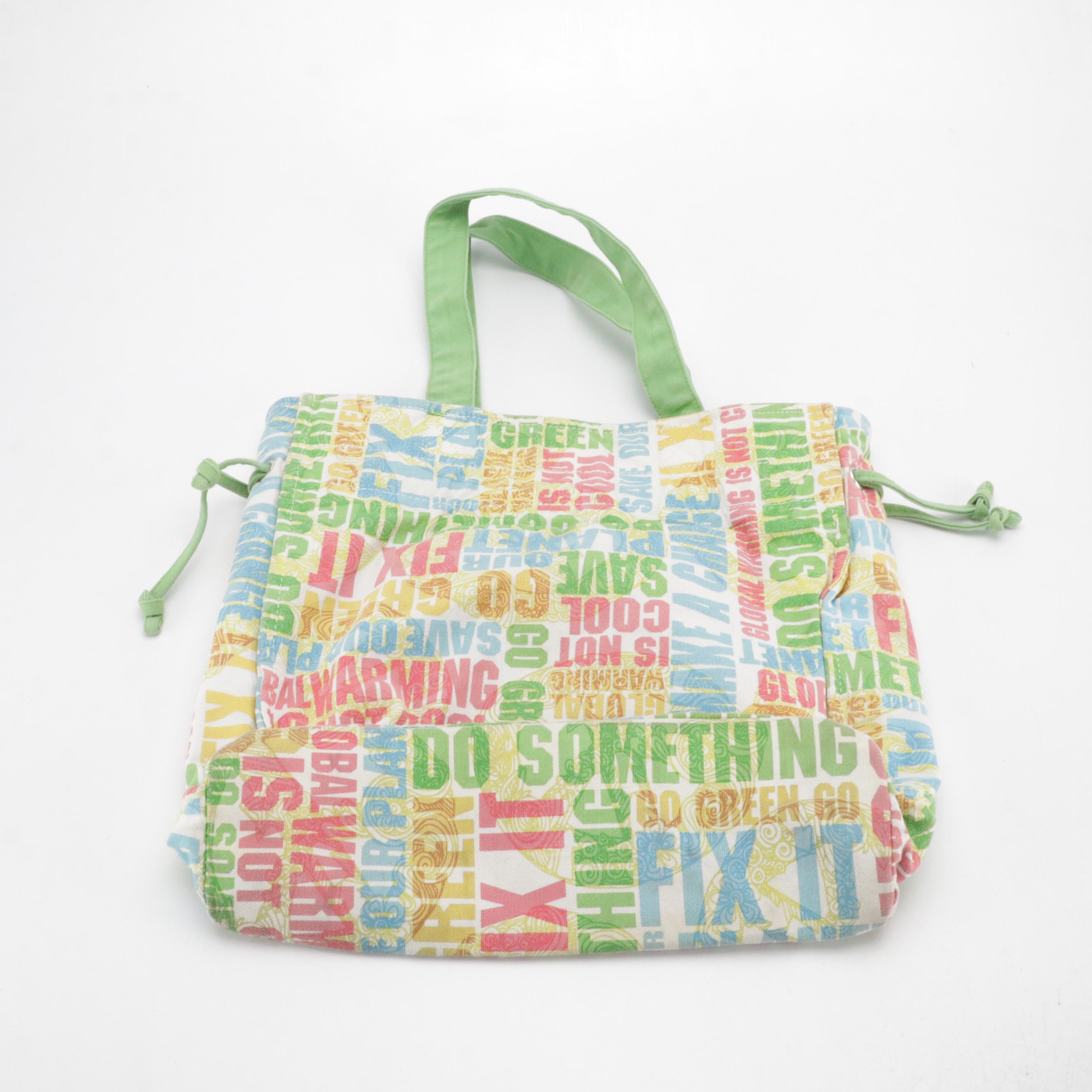 Vera Bradley "Apple Green", Marie, and Other Printed Cotton Tote Bags