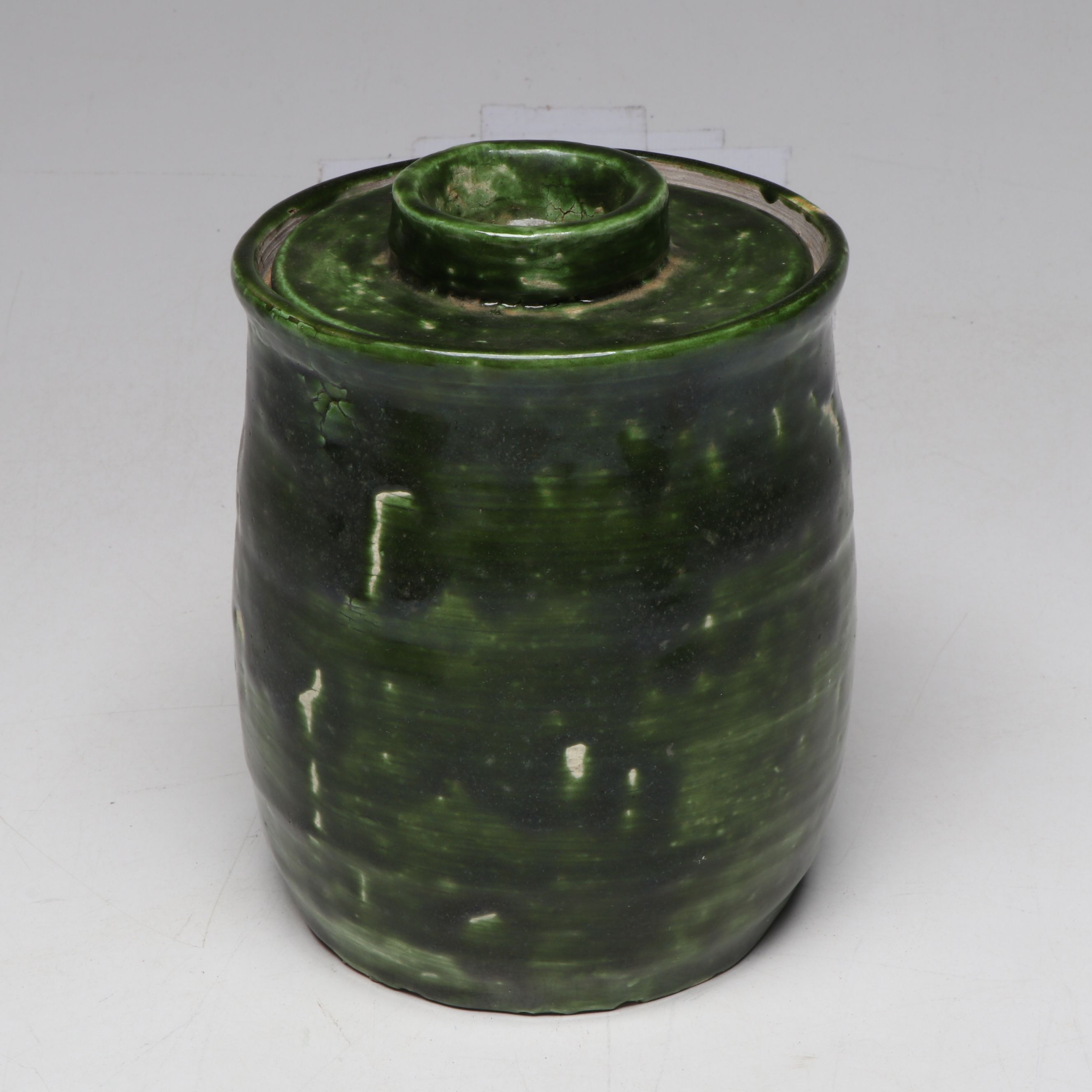 Lutz Art Pottery Ceramic Lidded Jars