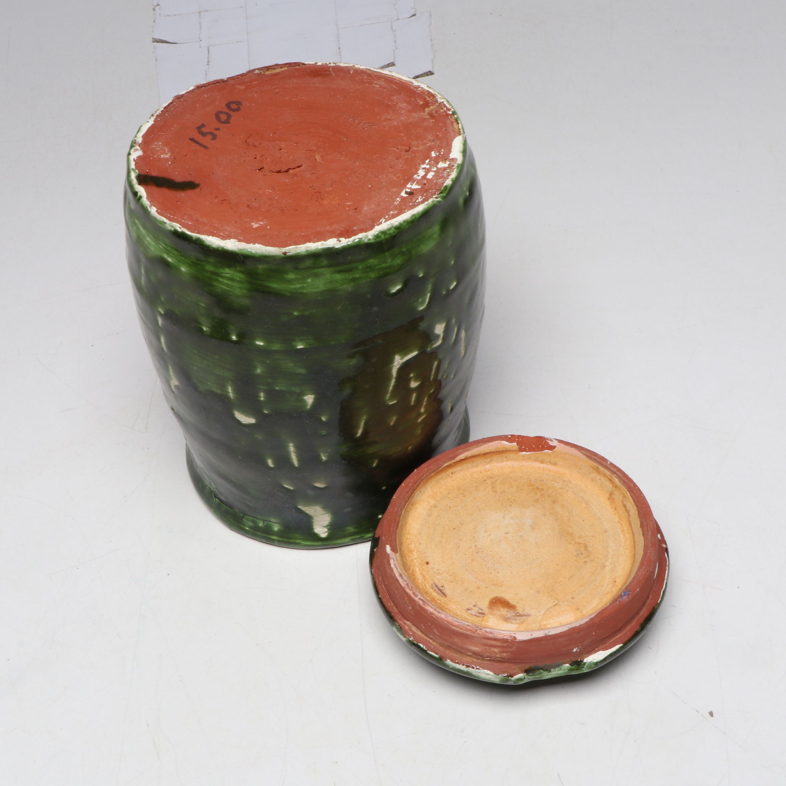 Lutz Art Pottery Ceramic Lidded Jars