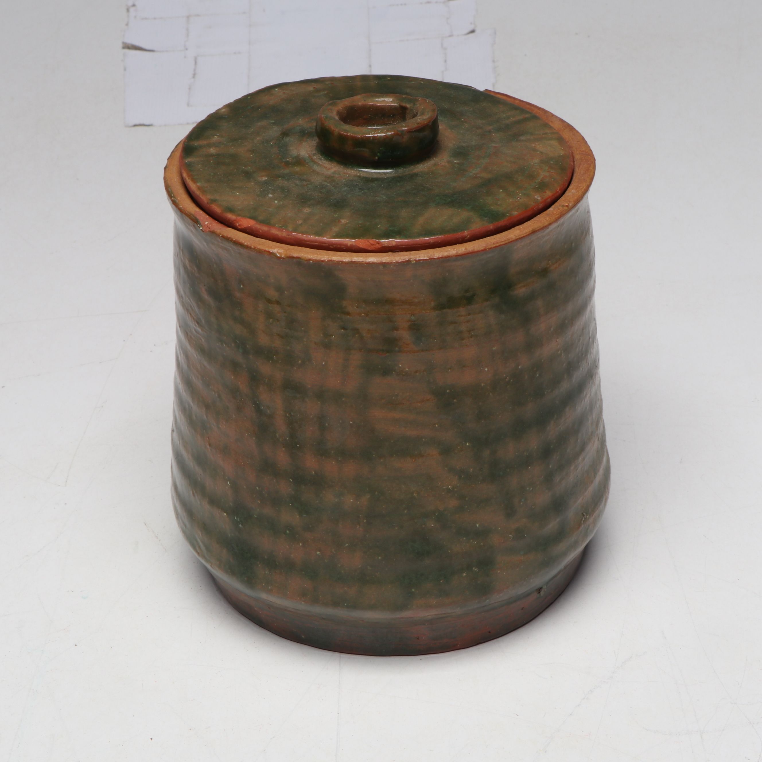 Lutz Art Pottery Ceramic Lidded Jars