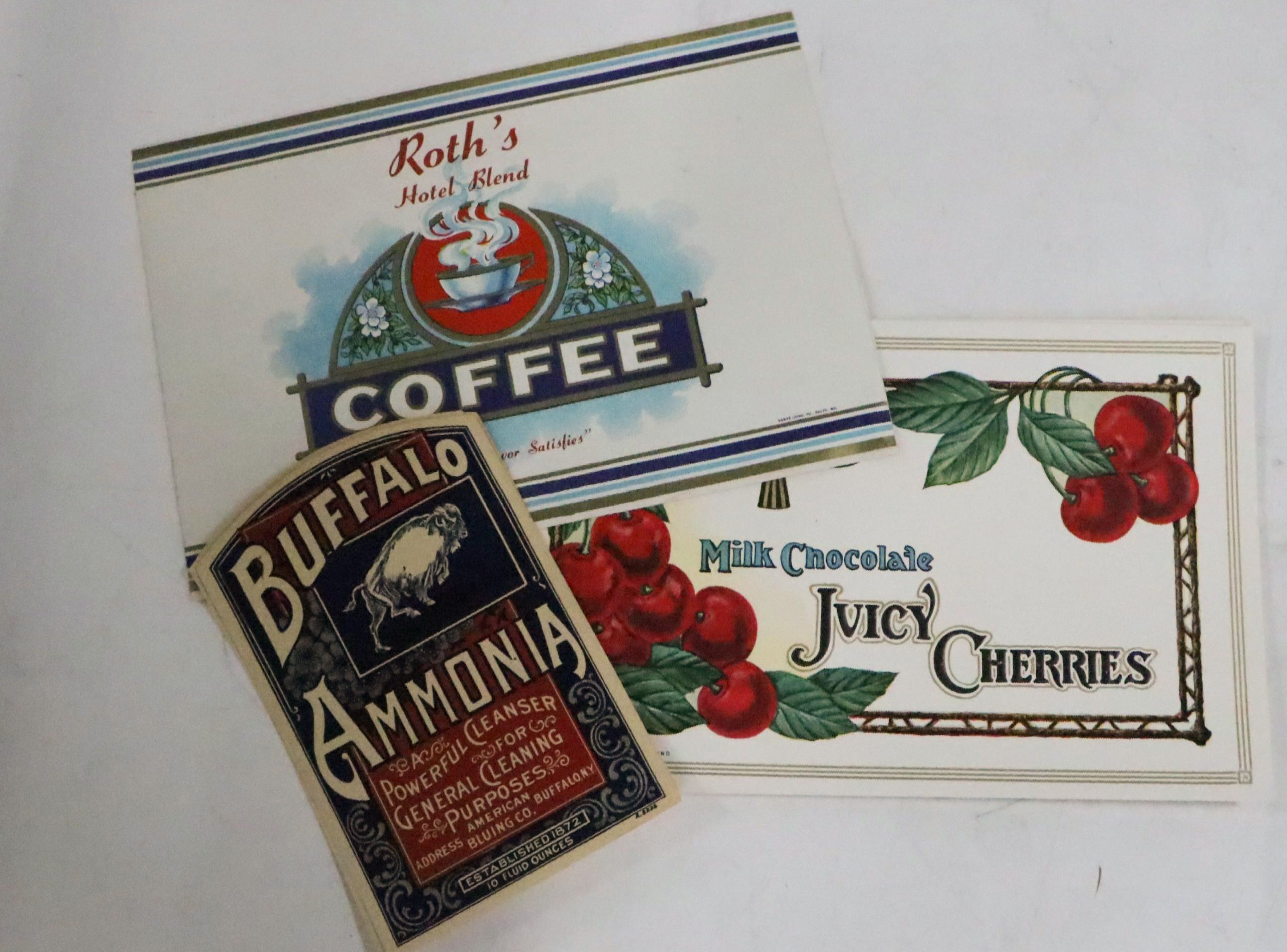 Butter-Nut Bread Posters with Fruit Labels and More, Early to Mid-20th Century