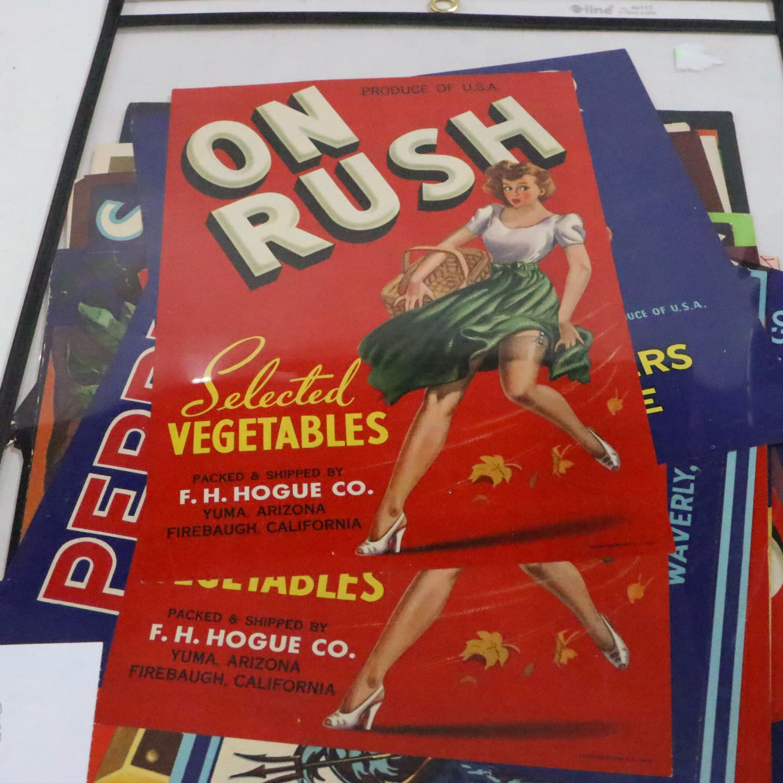 Butter-Nut Bread Posters with Fruit Labels and More, Early to Mid-20th Century