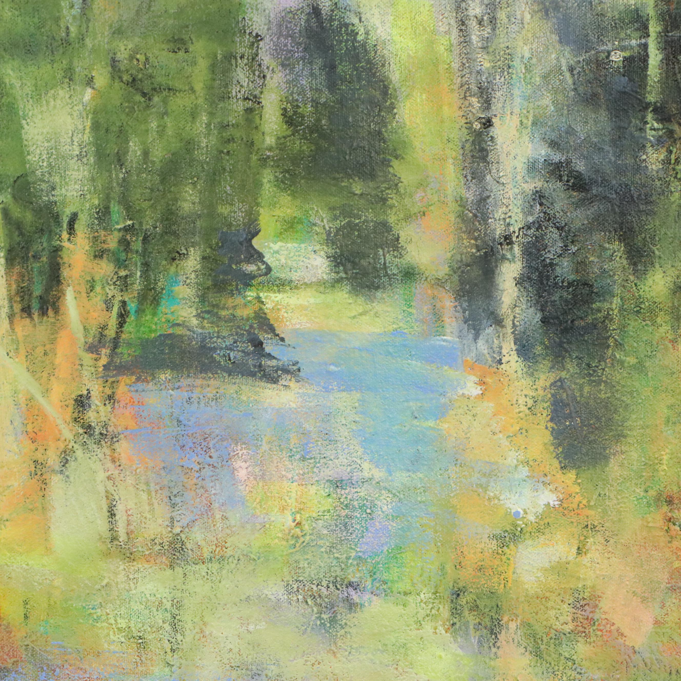 Mark Whitmarsh Landscape Acrylic Painting "October Trees," 2025