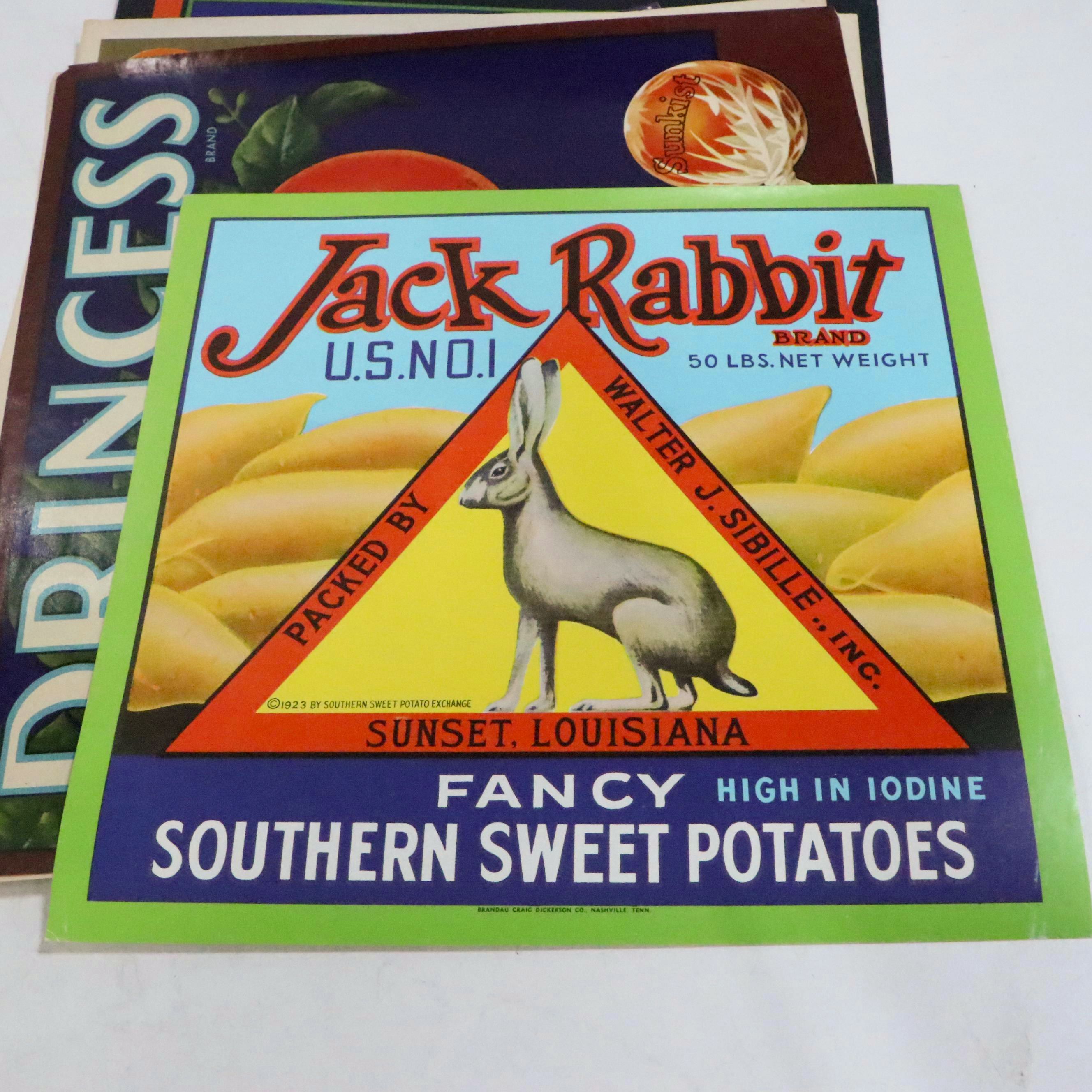 Butter-Nut Bread Posters with Fruit Labels and More, Early to Mid-20th Century