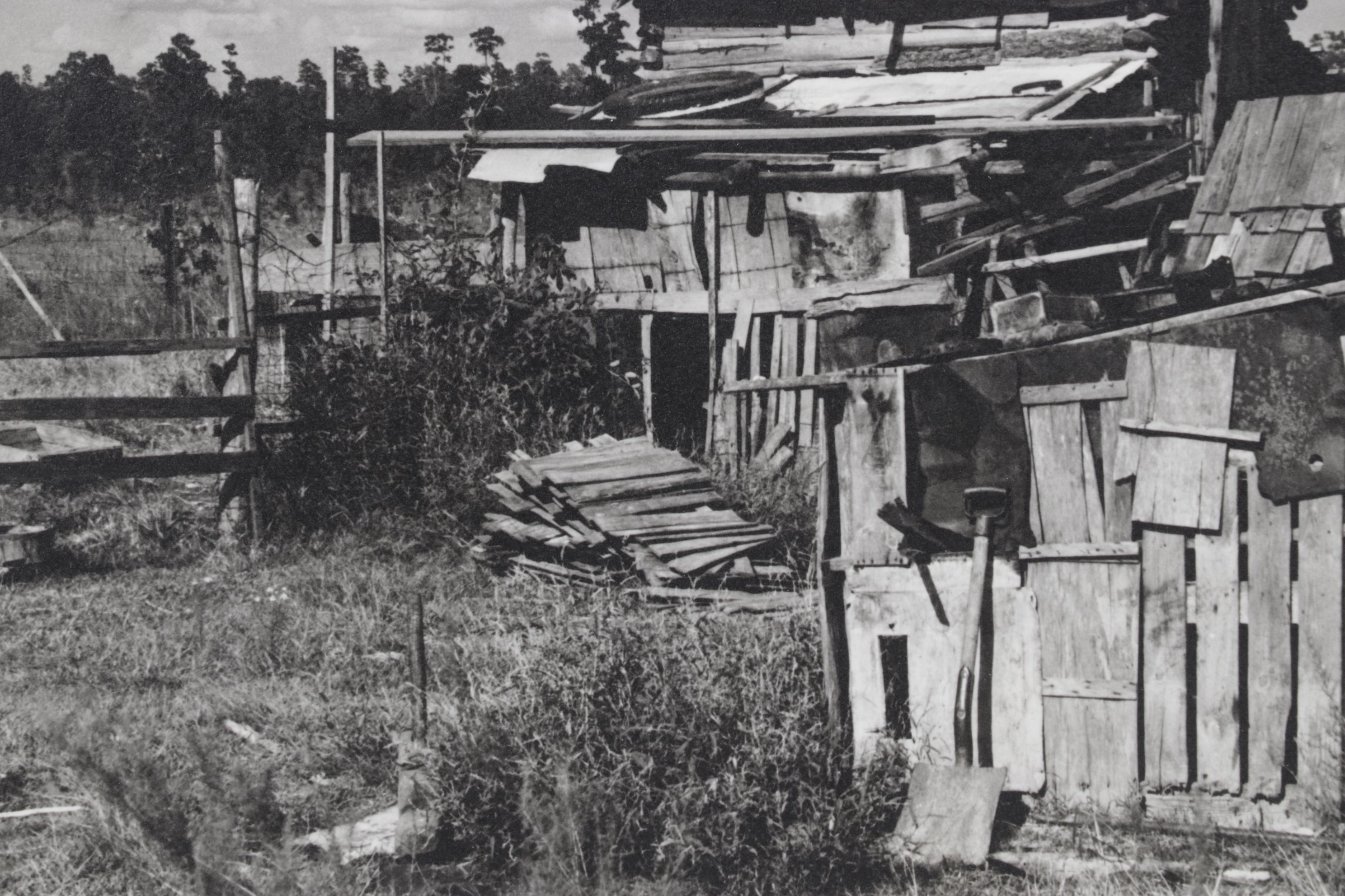 Dorothea Lange Landscape Photograph "Sharecropper's Cabin", Early 21st Century