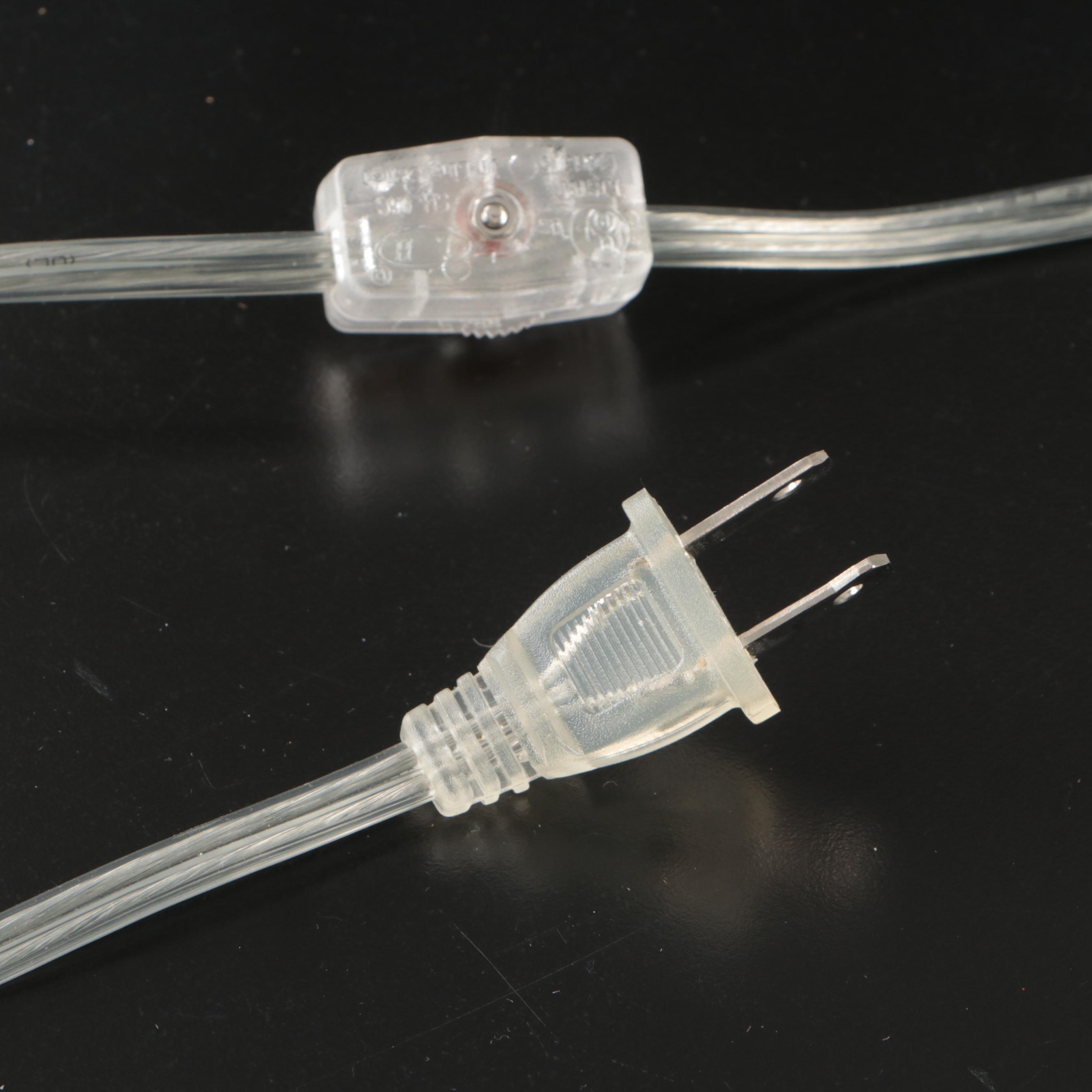 Elegant Designs Chrome and Crystal Bead Orb Accent Lamps