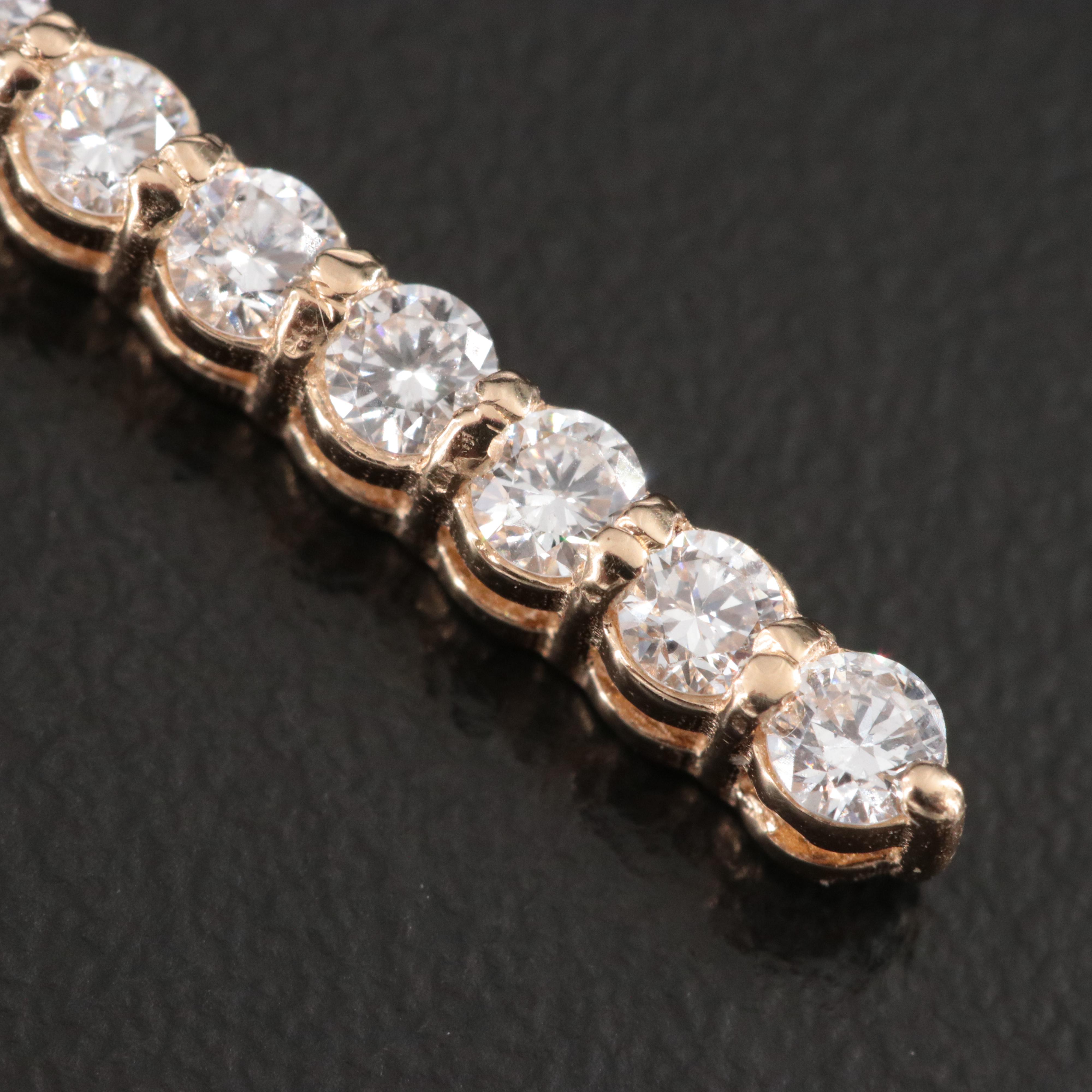 14K 0.98 CTW Lab Grown Diamond Cross Pendant