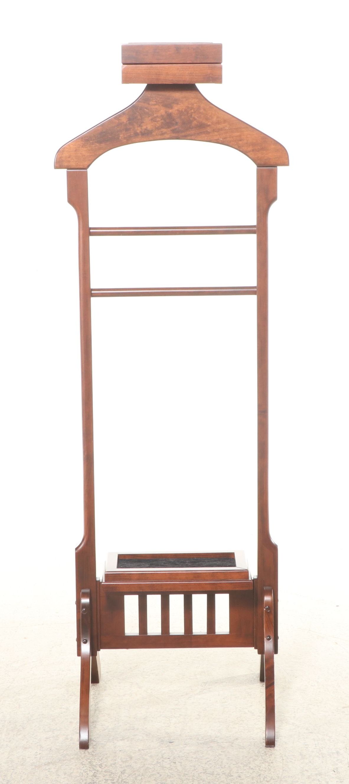 Craftsman Style Oak Valet Stand, 20th Century