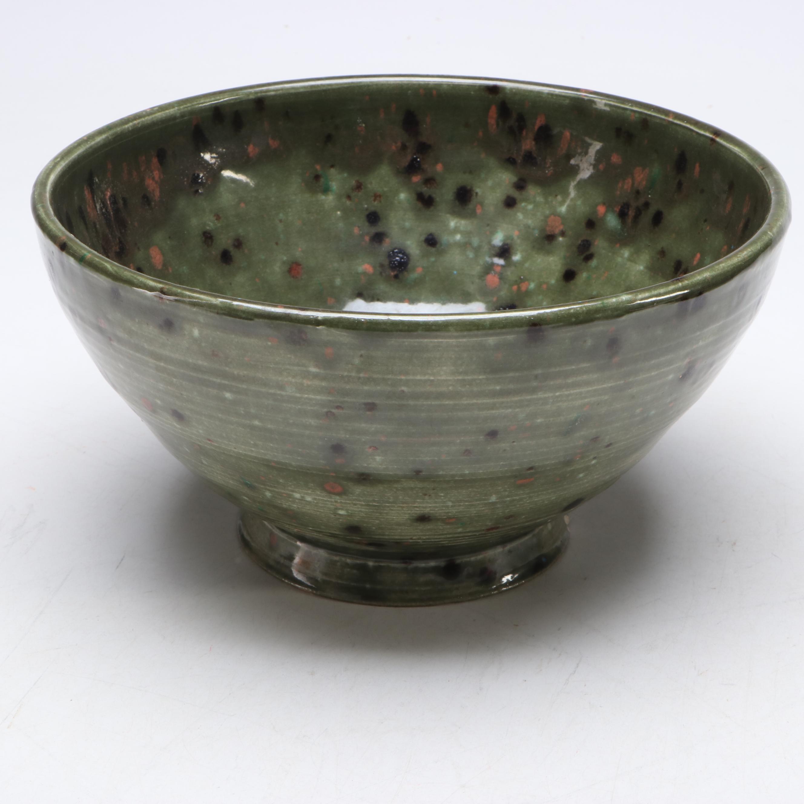 Lutz Speckled Glaze Art Pottery Bowls