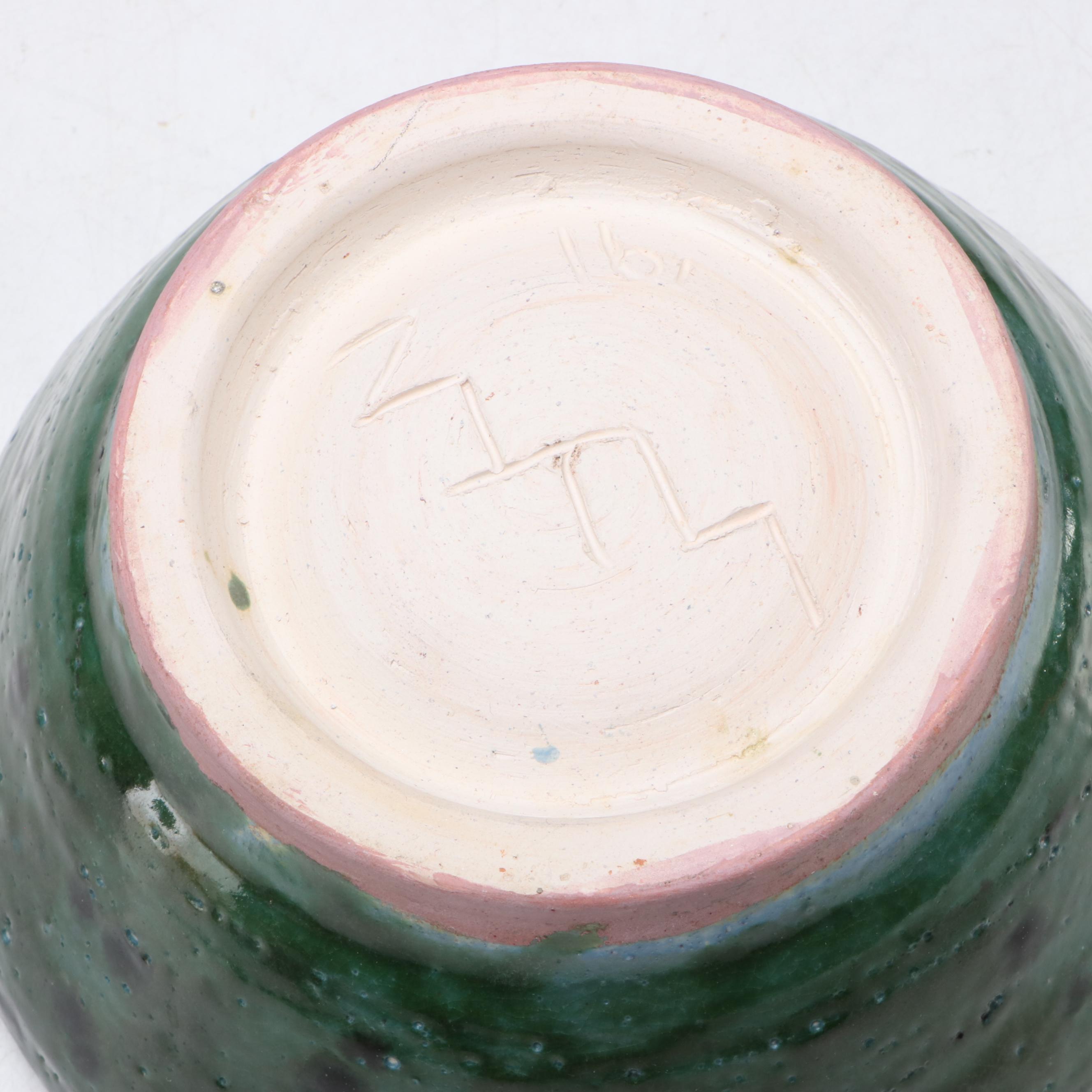 Lutz Speckled Glaze Art Pottery Bowls