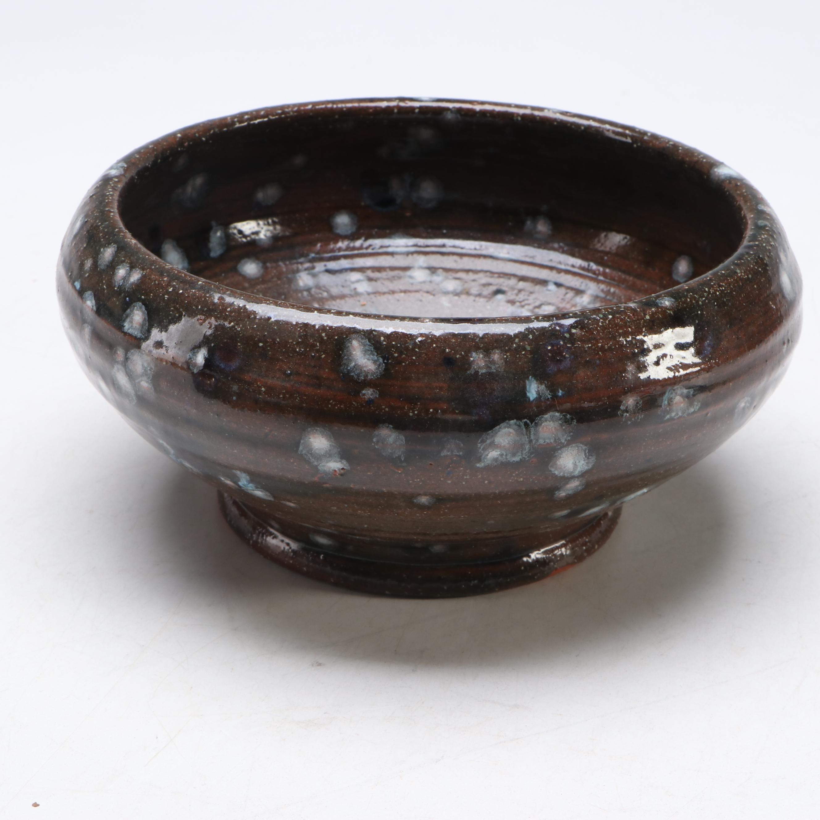 Lutz Speckled Glaze Art Pottery Bowls