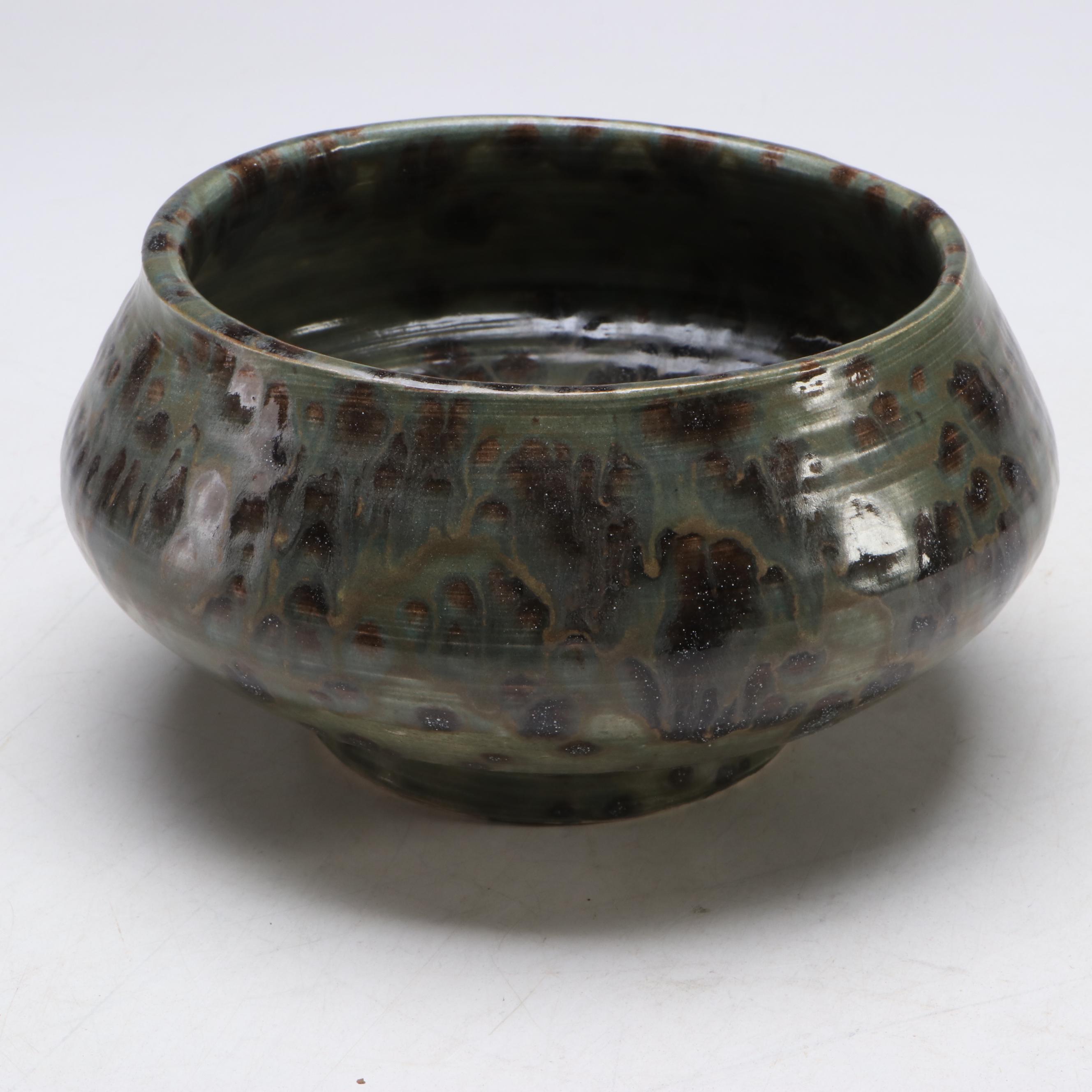 Lutz Speckled Glaze Art Pottery Bowls