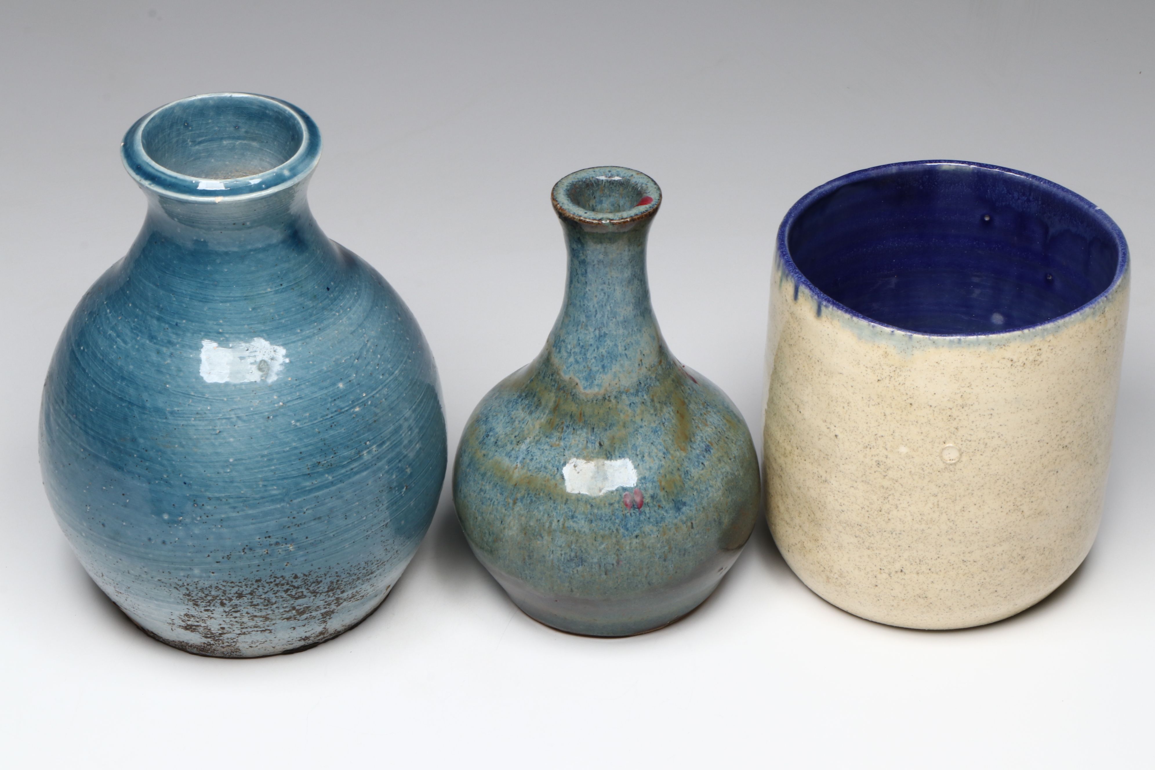 Lutz Art Pottery Vases and Bowls, Late 20th/Early 21st Century