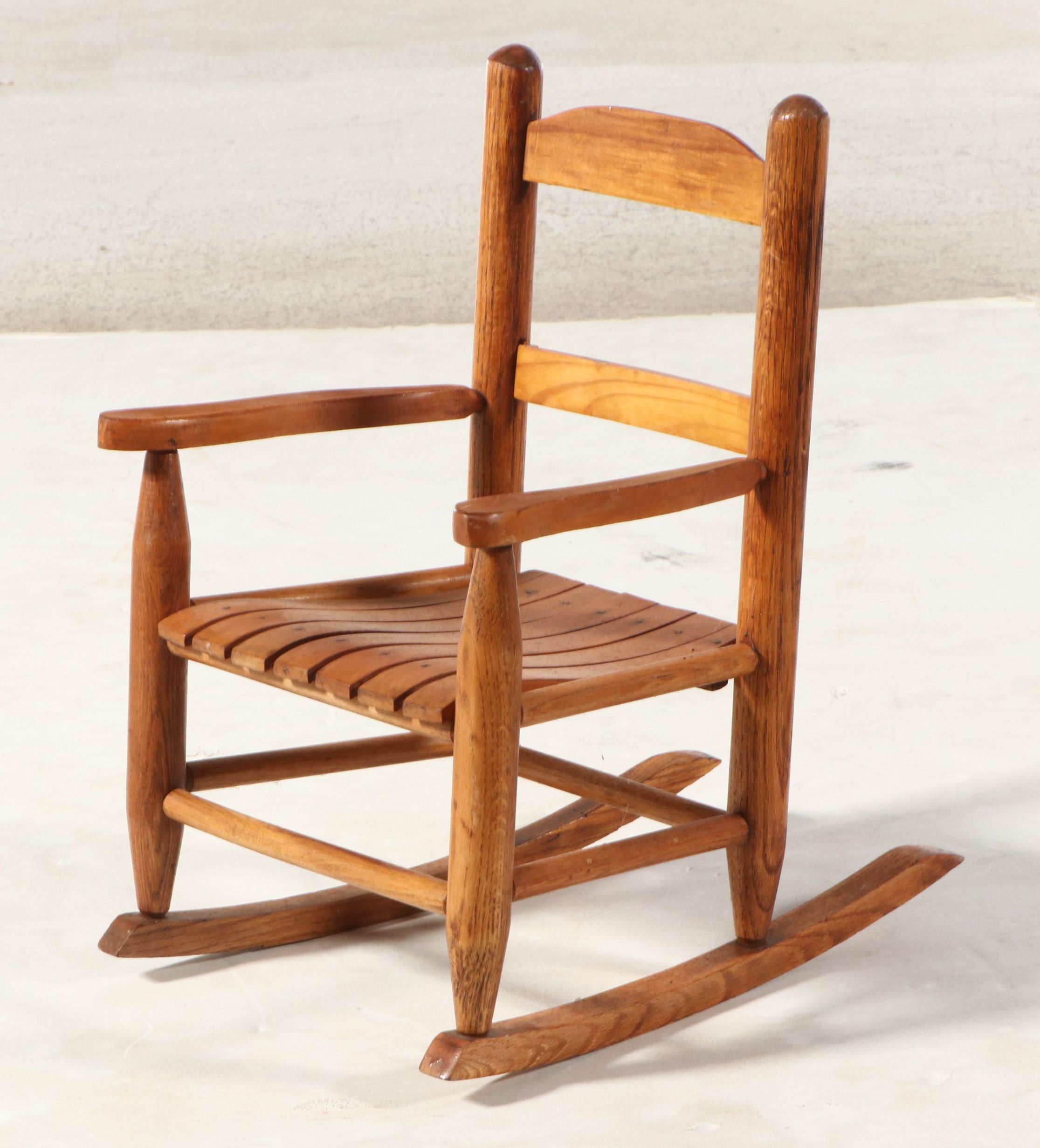 Bench-Made Child's Rocking Chair and Side Table