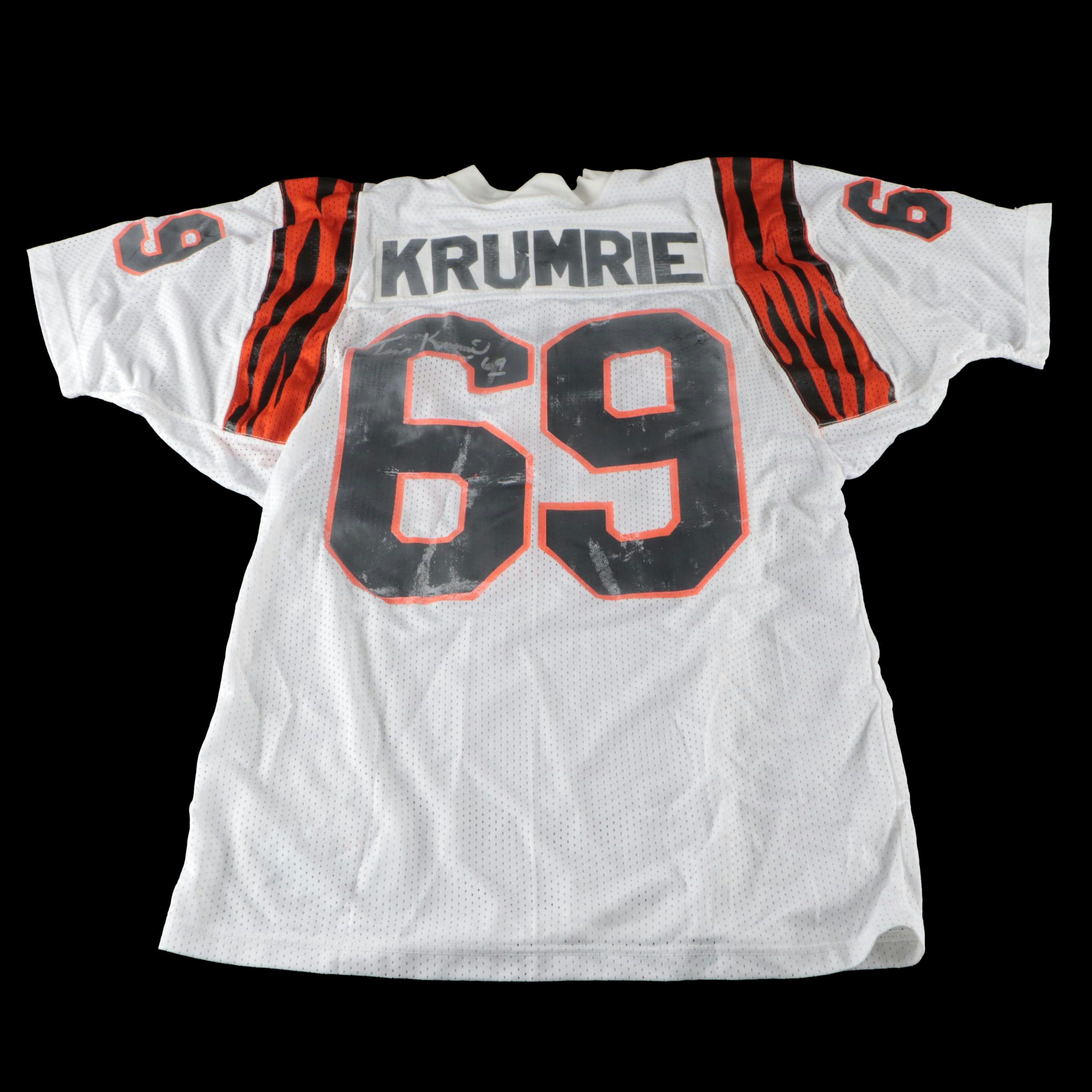 Tim Krumrie Player Issued and Signed Cincinnati Bengals Football Jersey