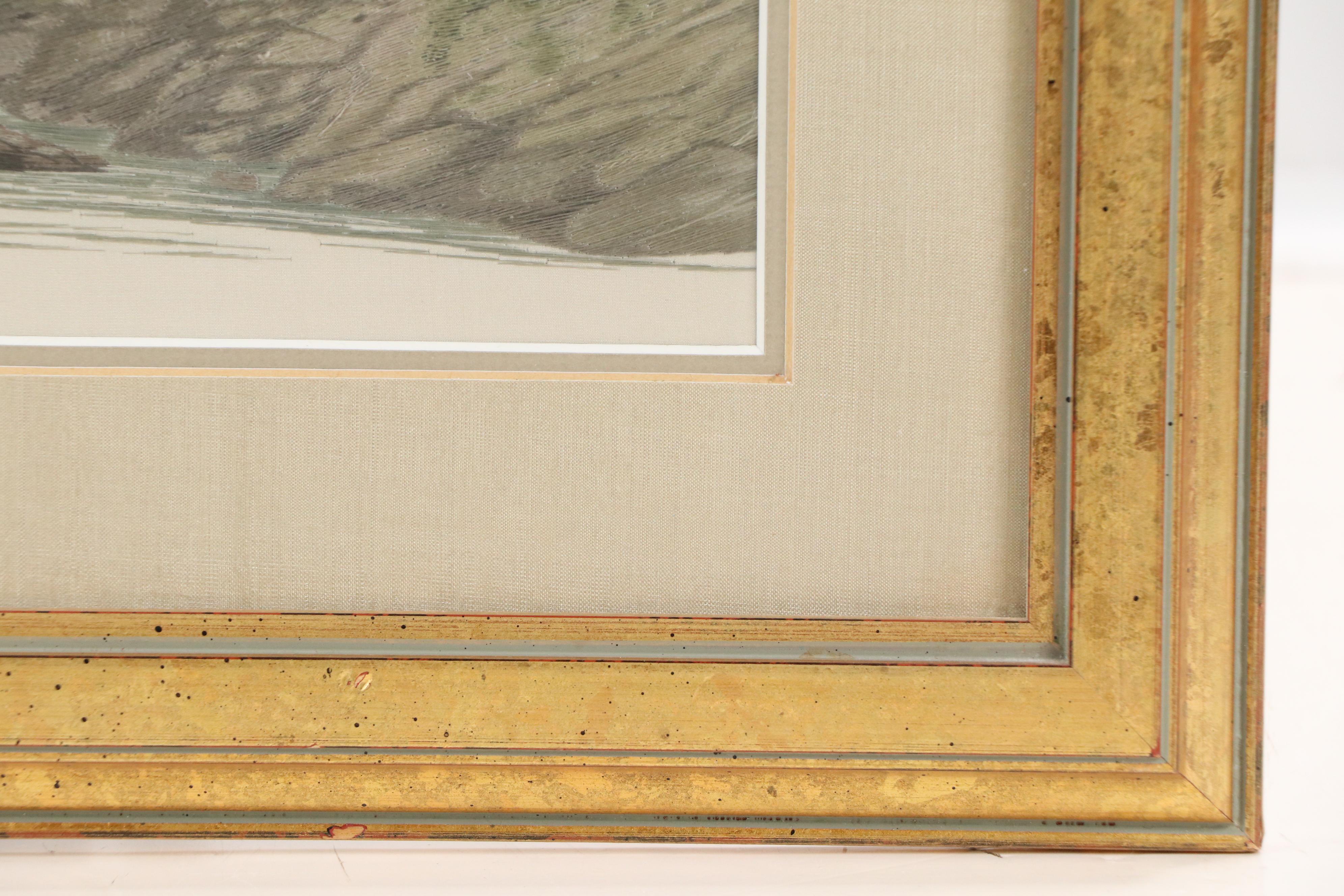 Hand-Embroidered Panel of East Asian Landscape