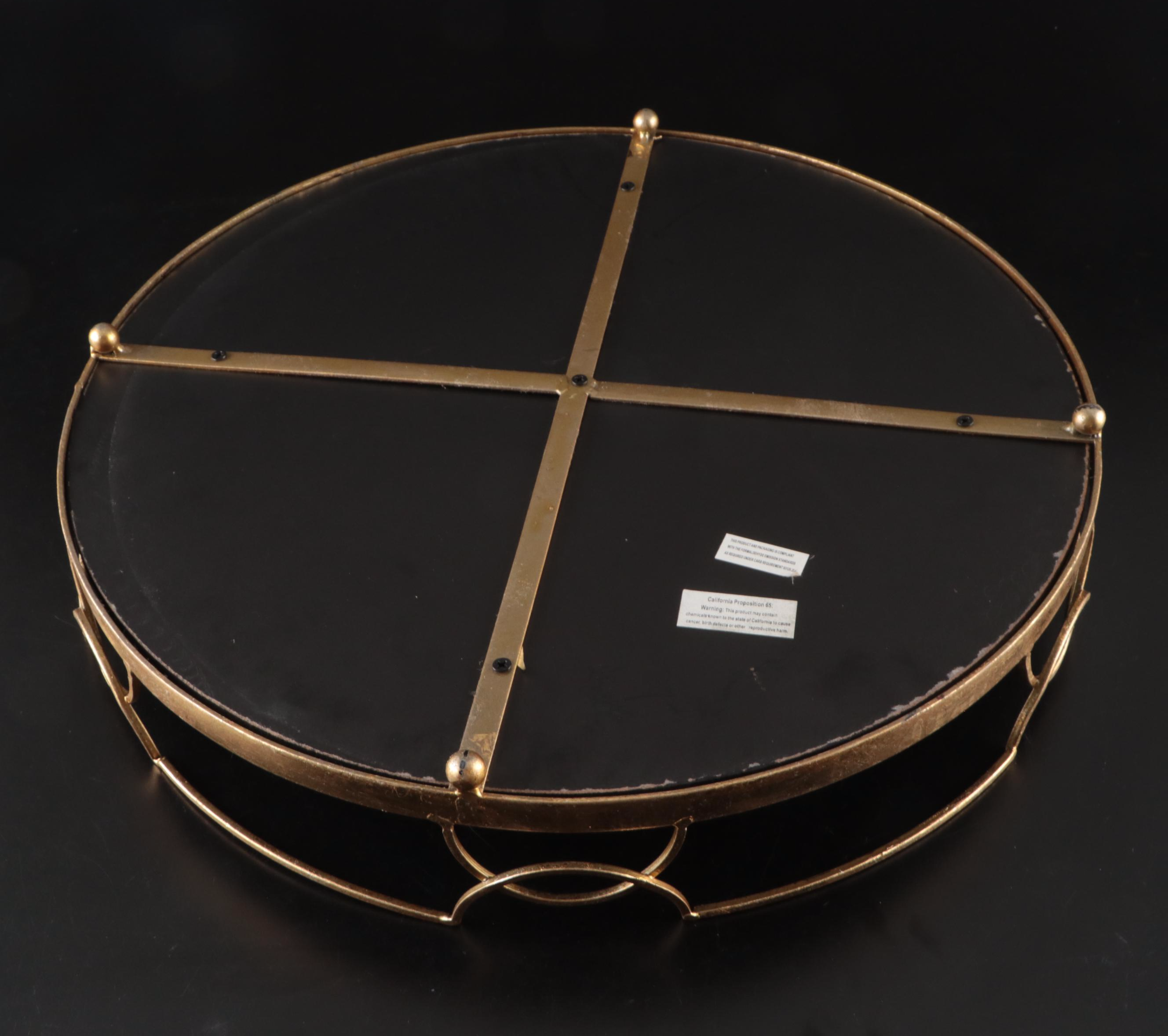 Mikasa "Wheaton" Water Goblets with Mirrored Tray