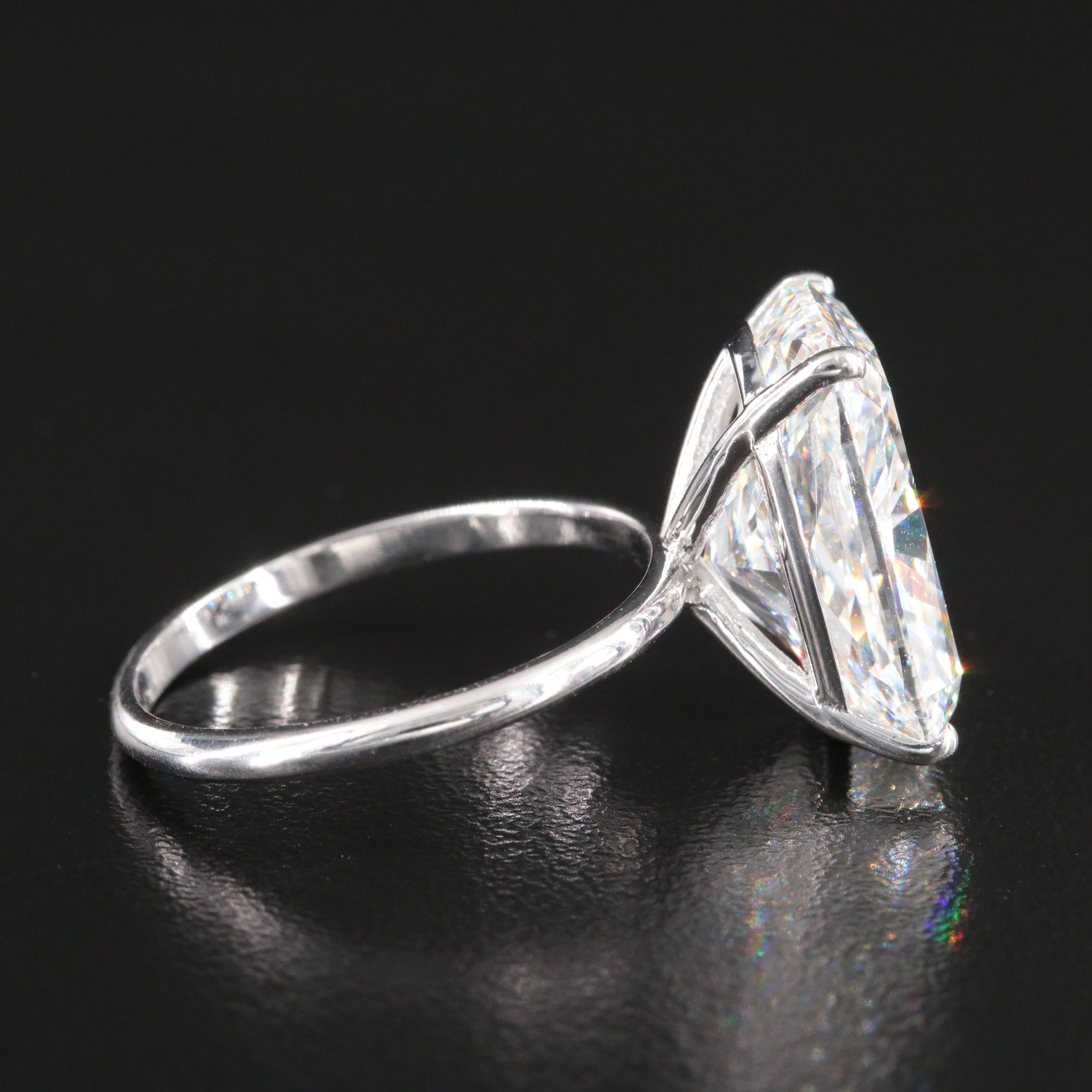 14K 10.22 CT Lab Grown Diamond Solitaire Ring with IGI Report