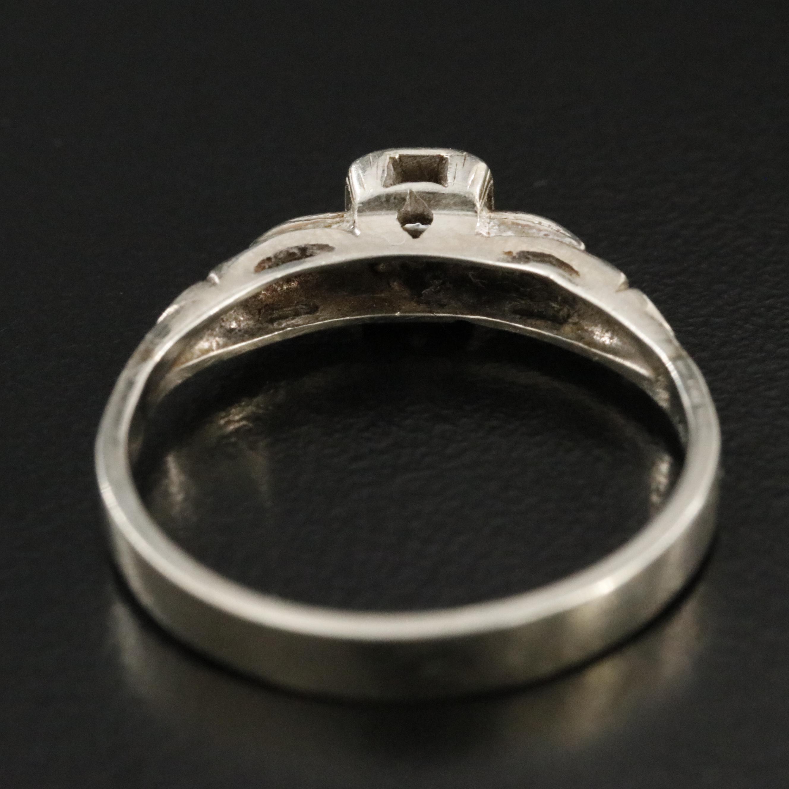 14K 0.08 CT Diamond Ring