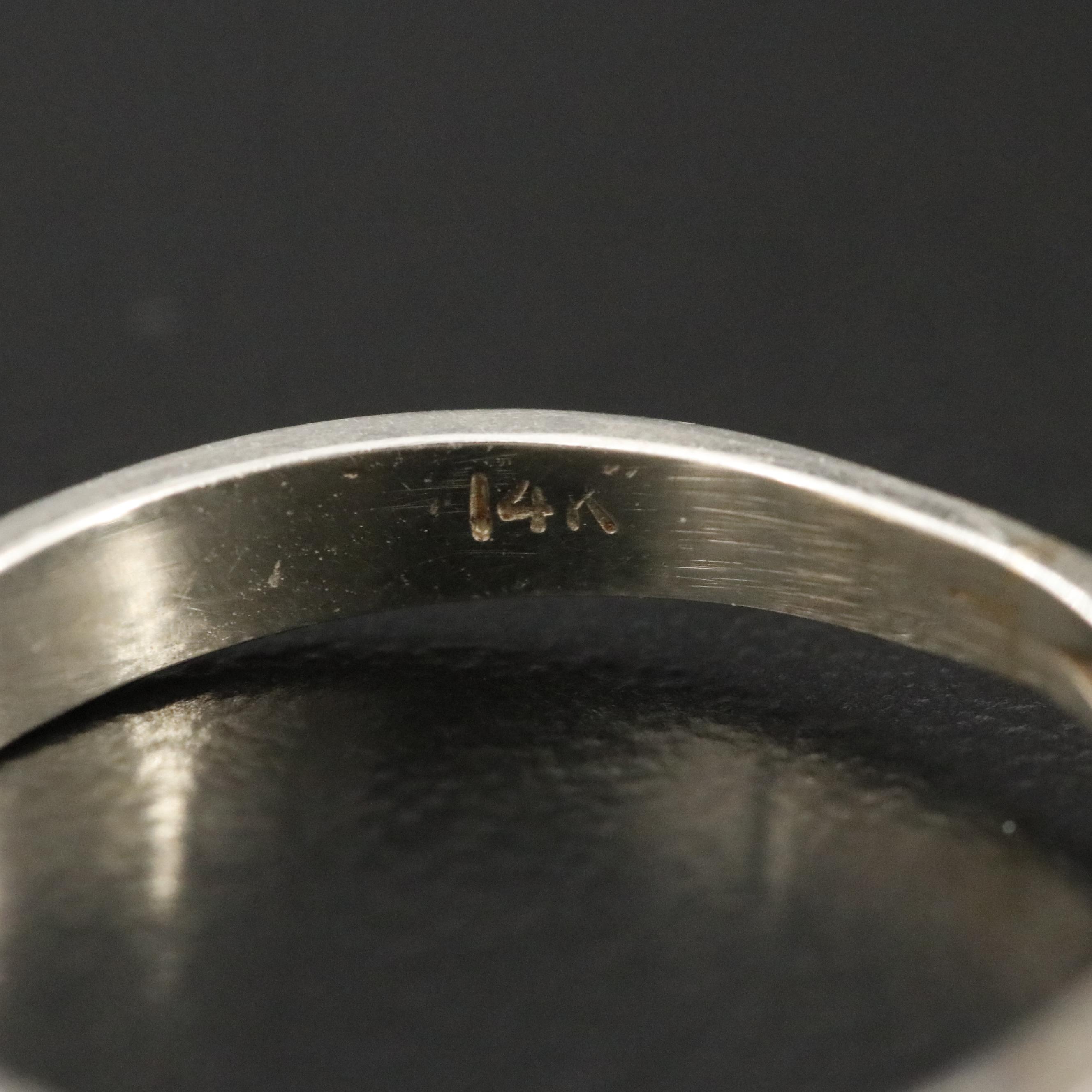 14K 0.08 CT Diamond Ring