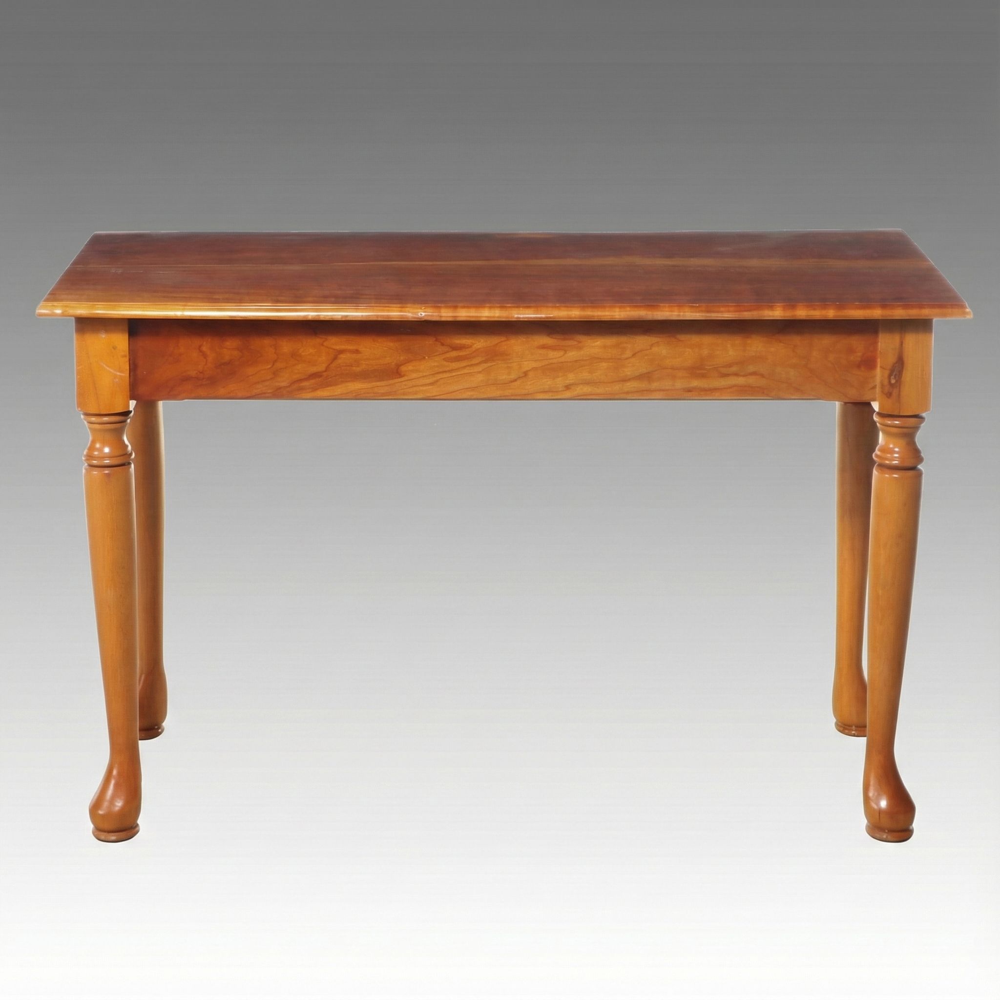 Bench-Made Cherry and Birch Hall Table, 1993