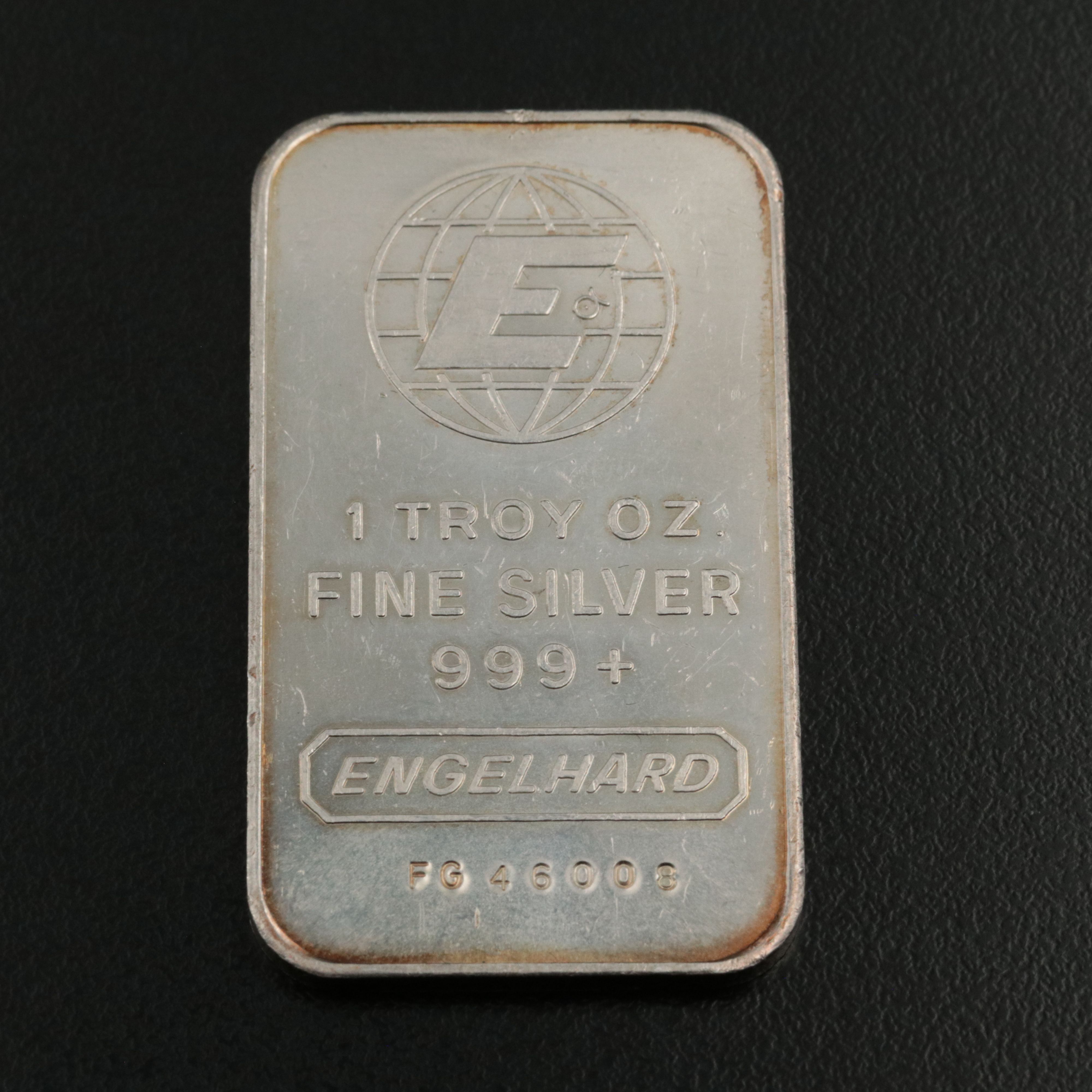 Engelhard One Troy Ounce .999 Silver Bar