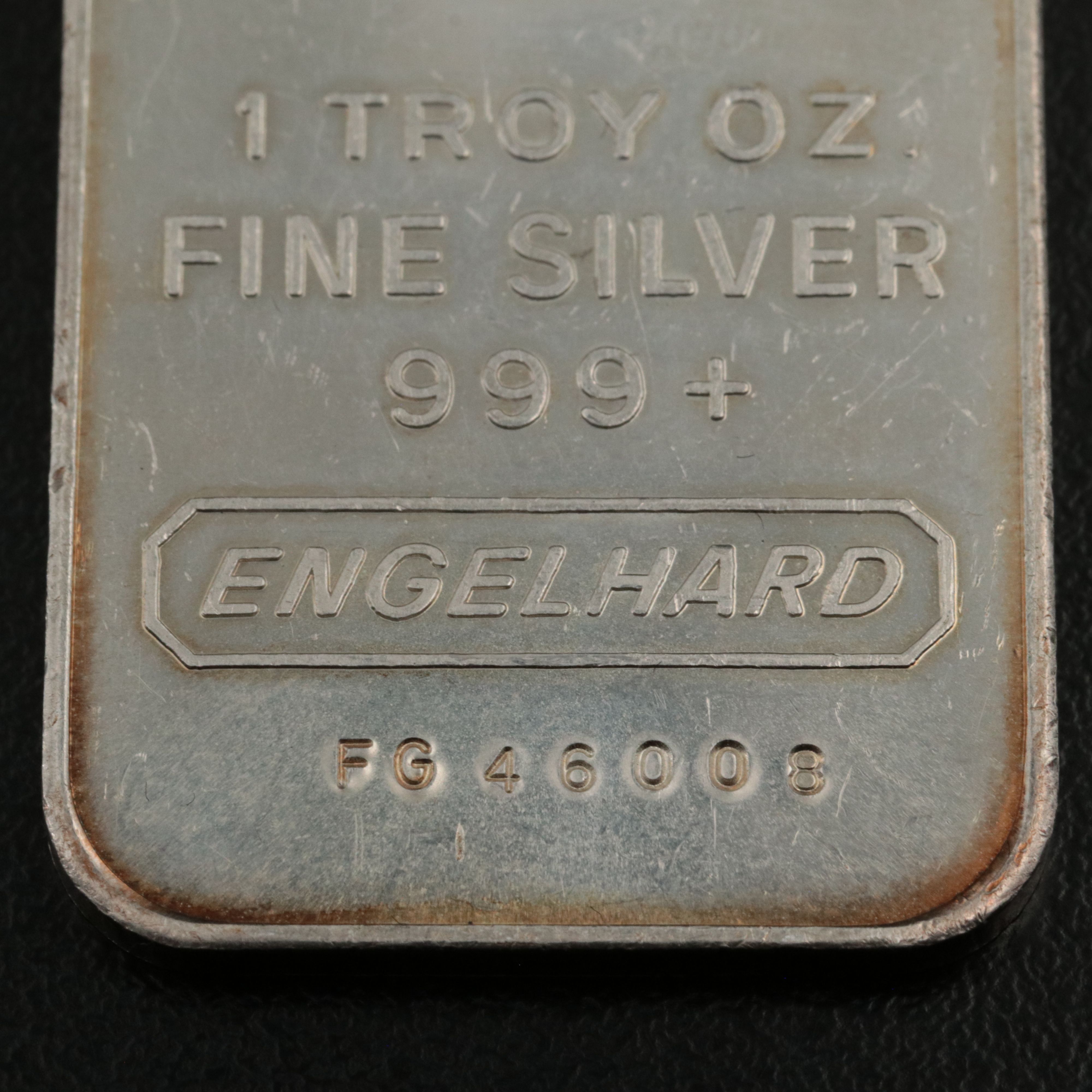 Engelhard One Troy Ounce .999 Silver Bar