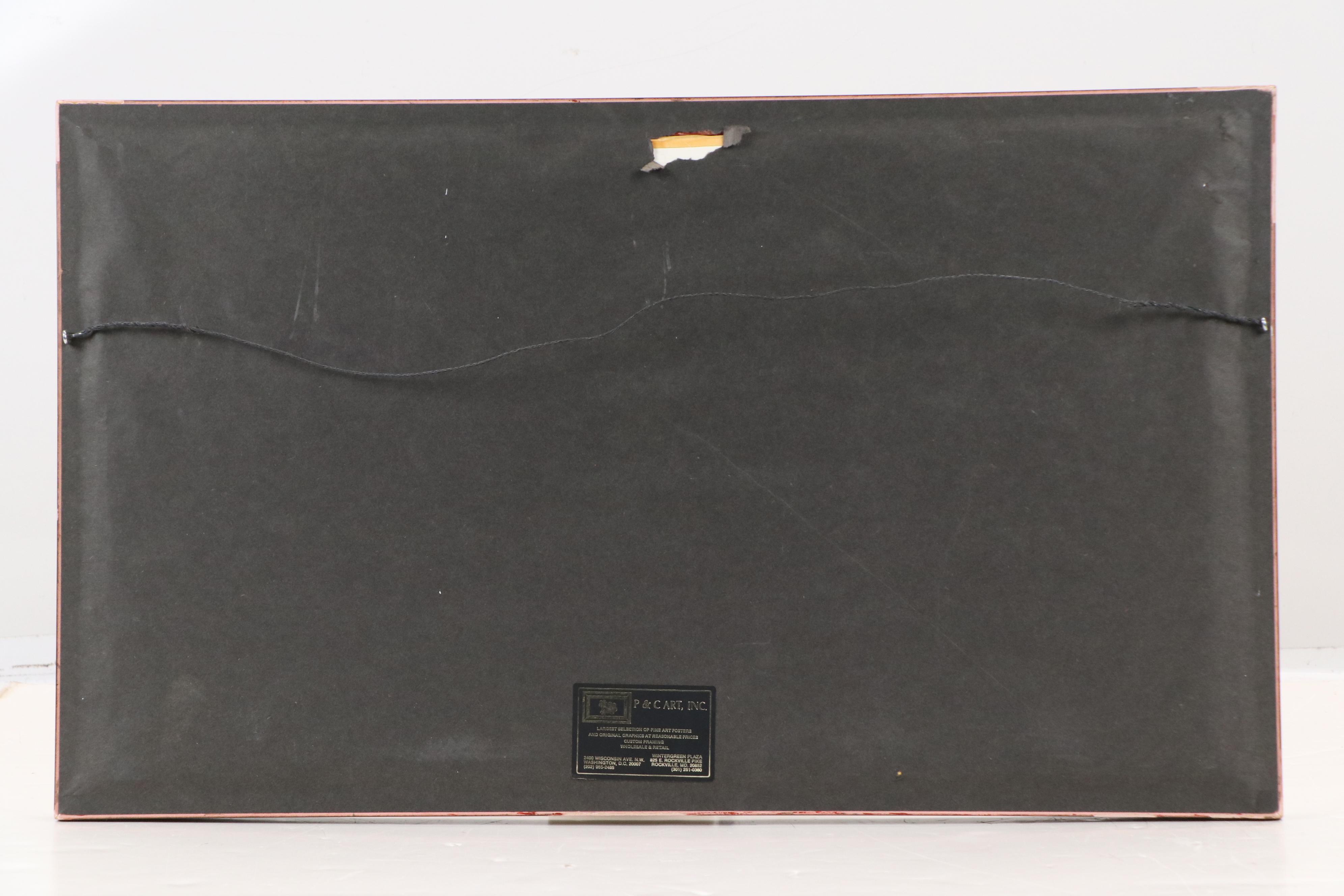 F. T. King Gouache Painting of Winter Landscape, 20th Century