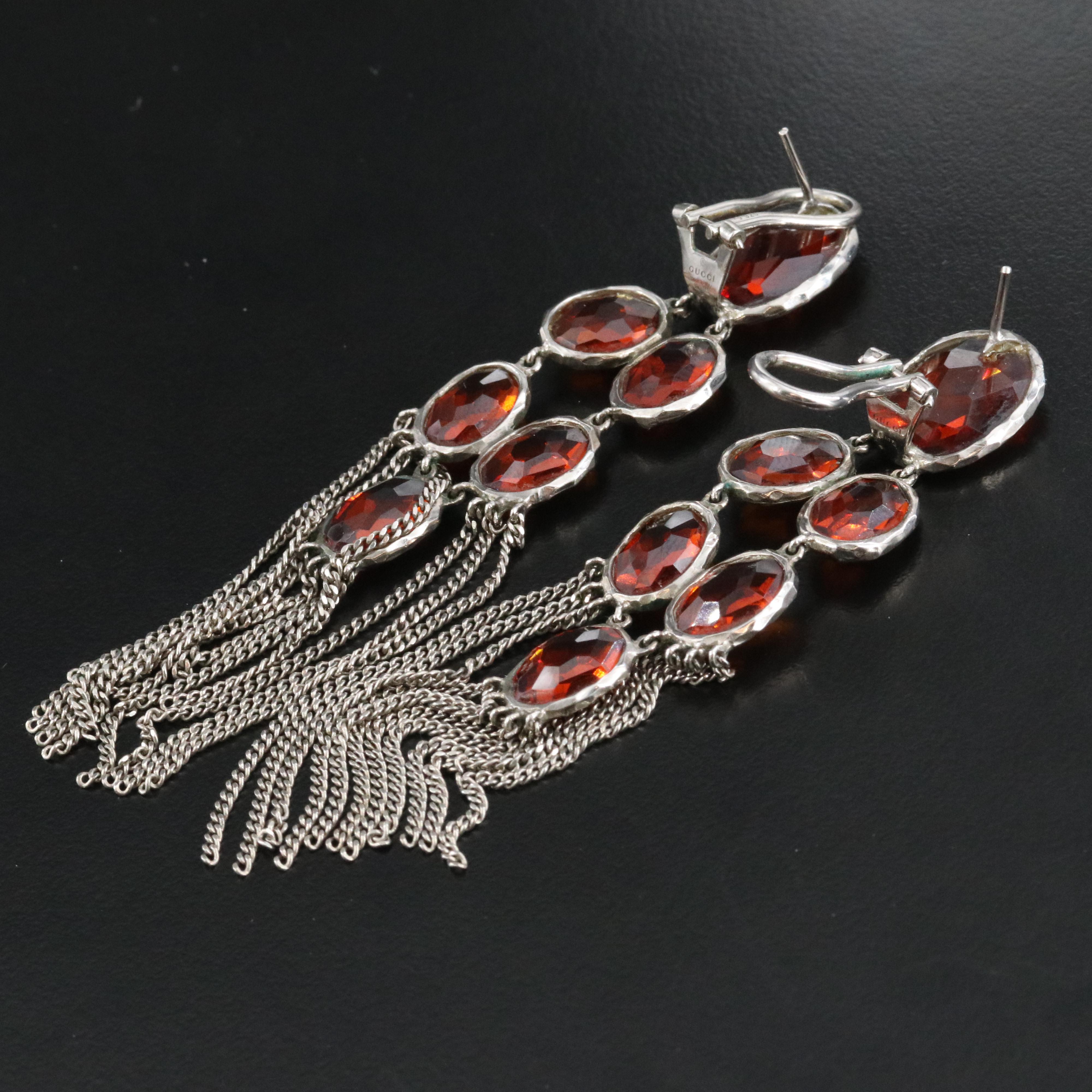 Gucci Raindrop Sterling  Drop Earrings
