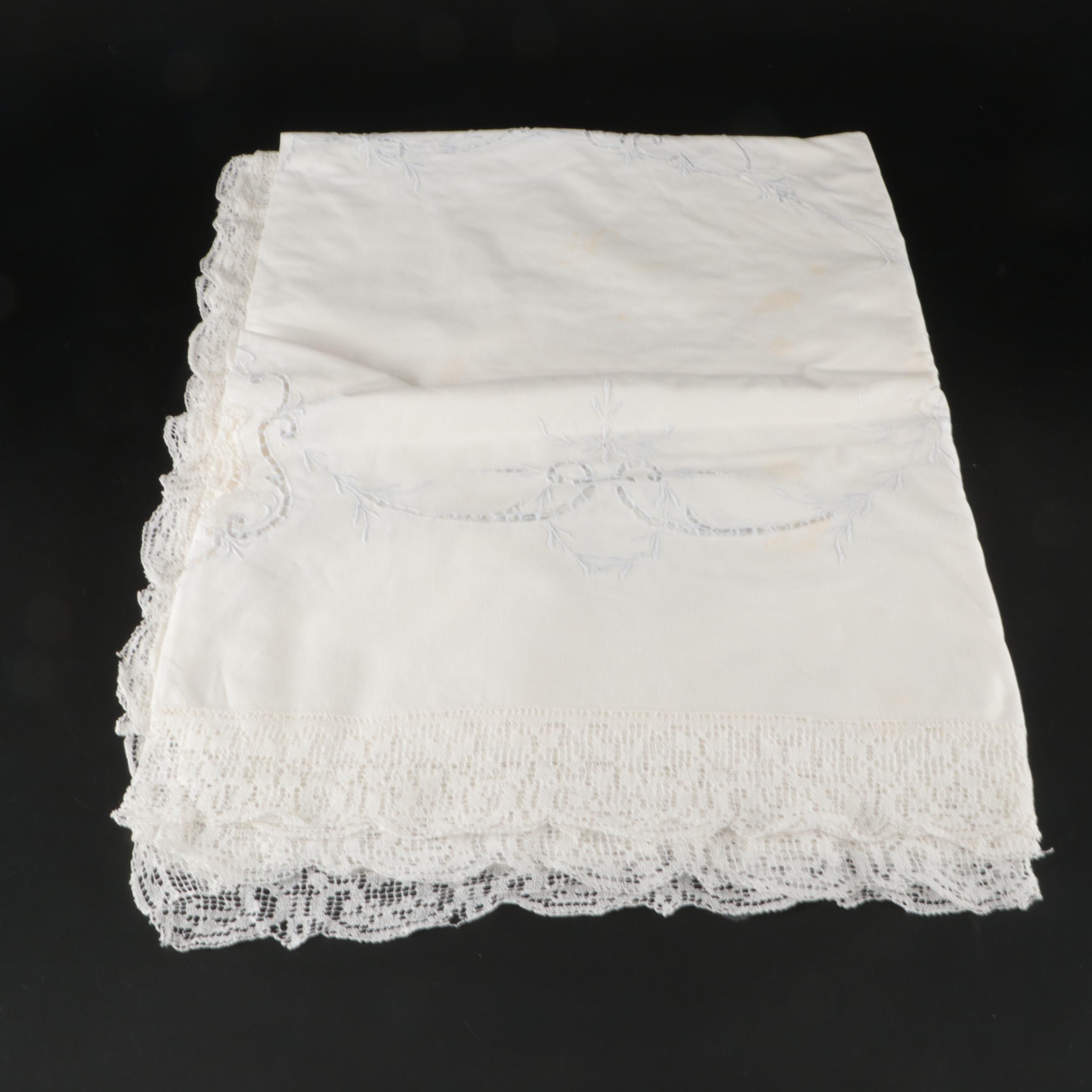 Tablecloths, Placemats, Napkins, and Table Runners with Embroidery and Lace