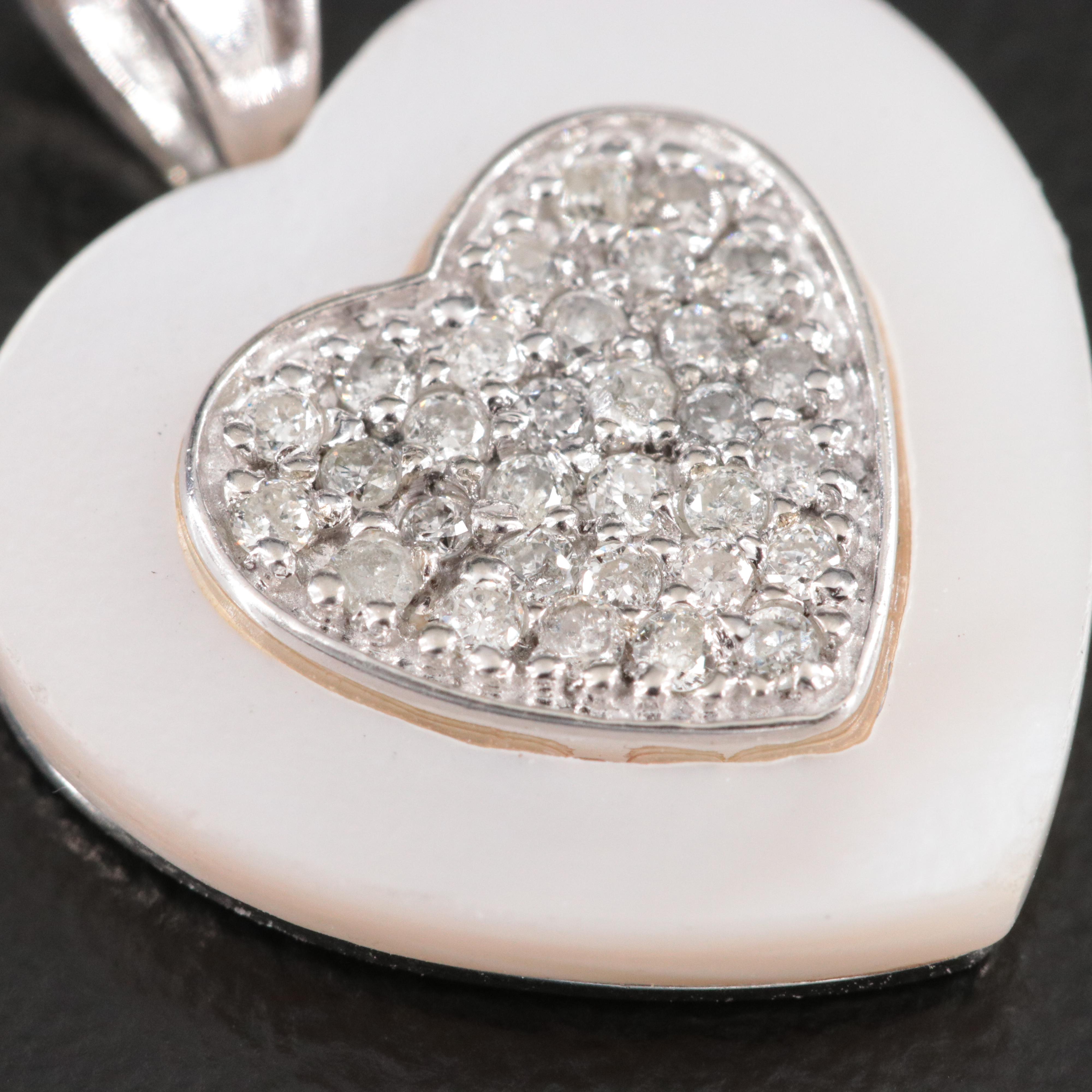 14K 0.23 CTW Diamond Heart Pendant