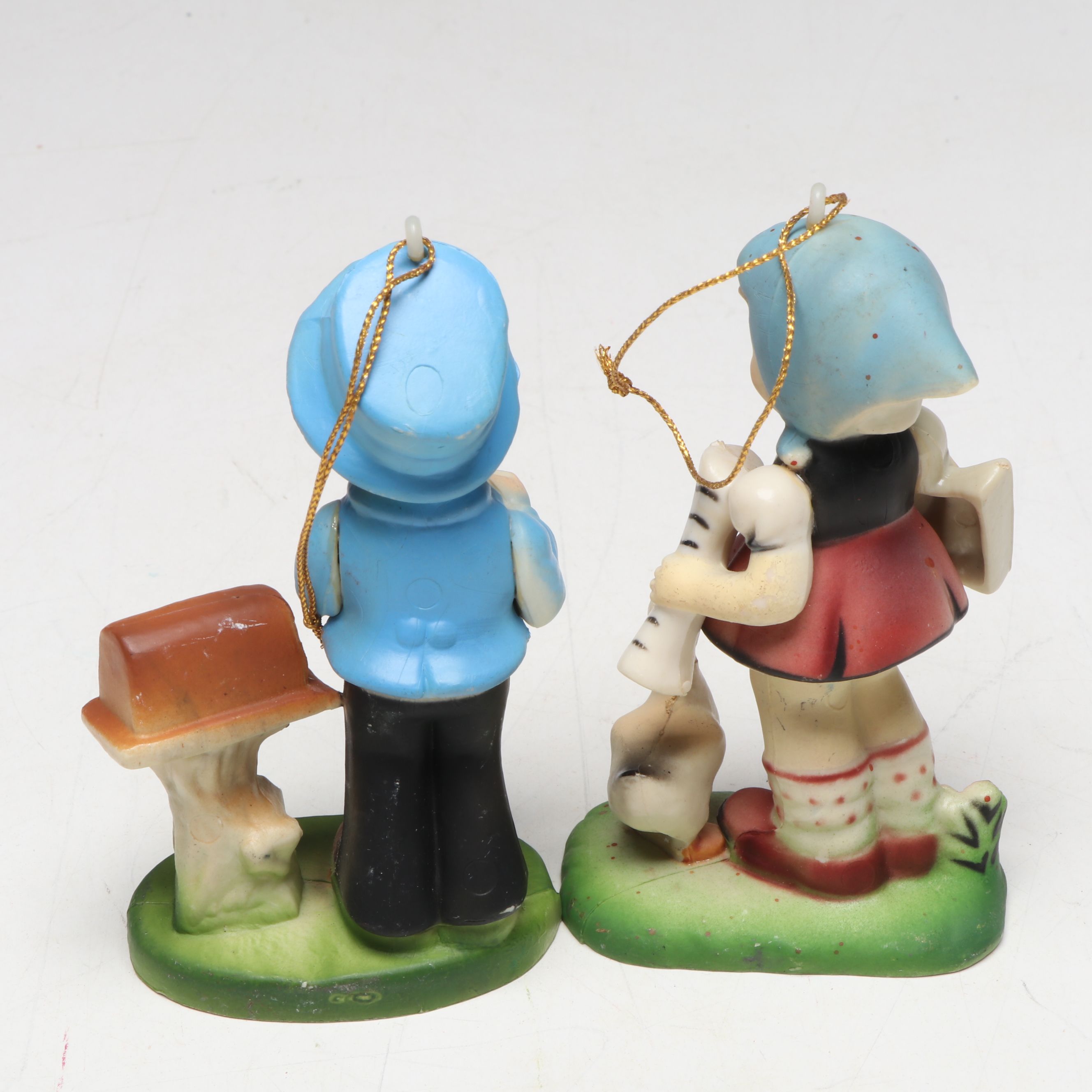 Wells Fargo Stagecoach and Rocking Horse Cookie Jars with Kurt Adler Ornaments