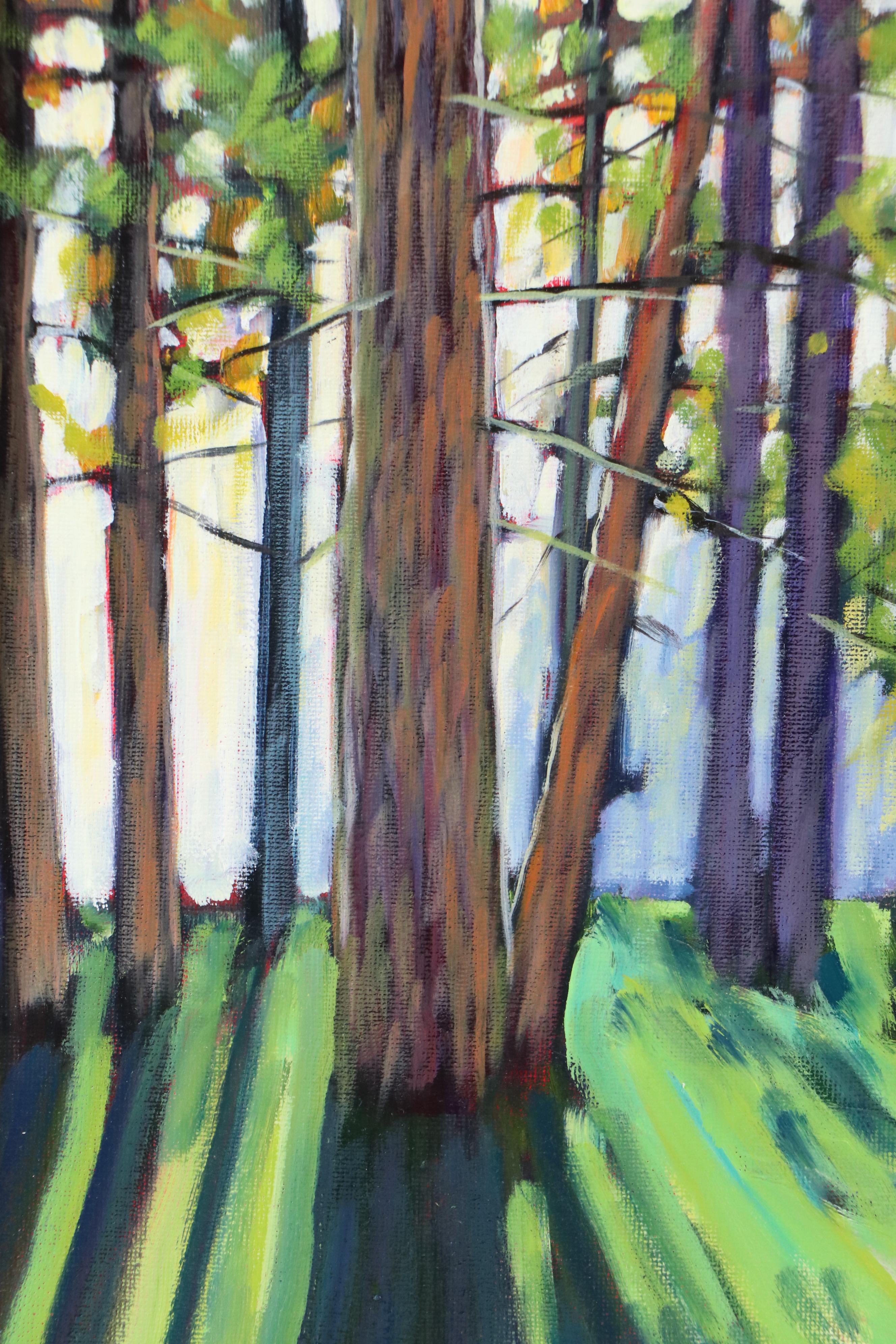 Jay Wilford Woodland Landscape Oil Painting "Tree Shadow," 21st Century