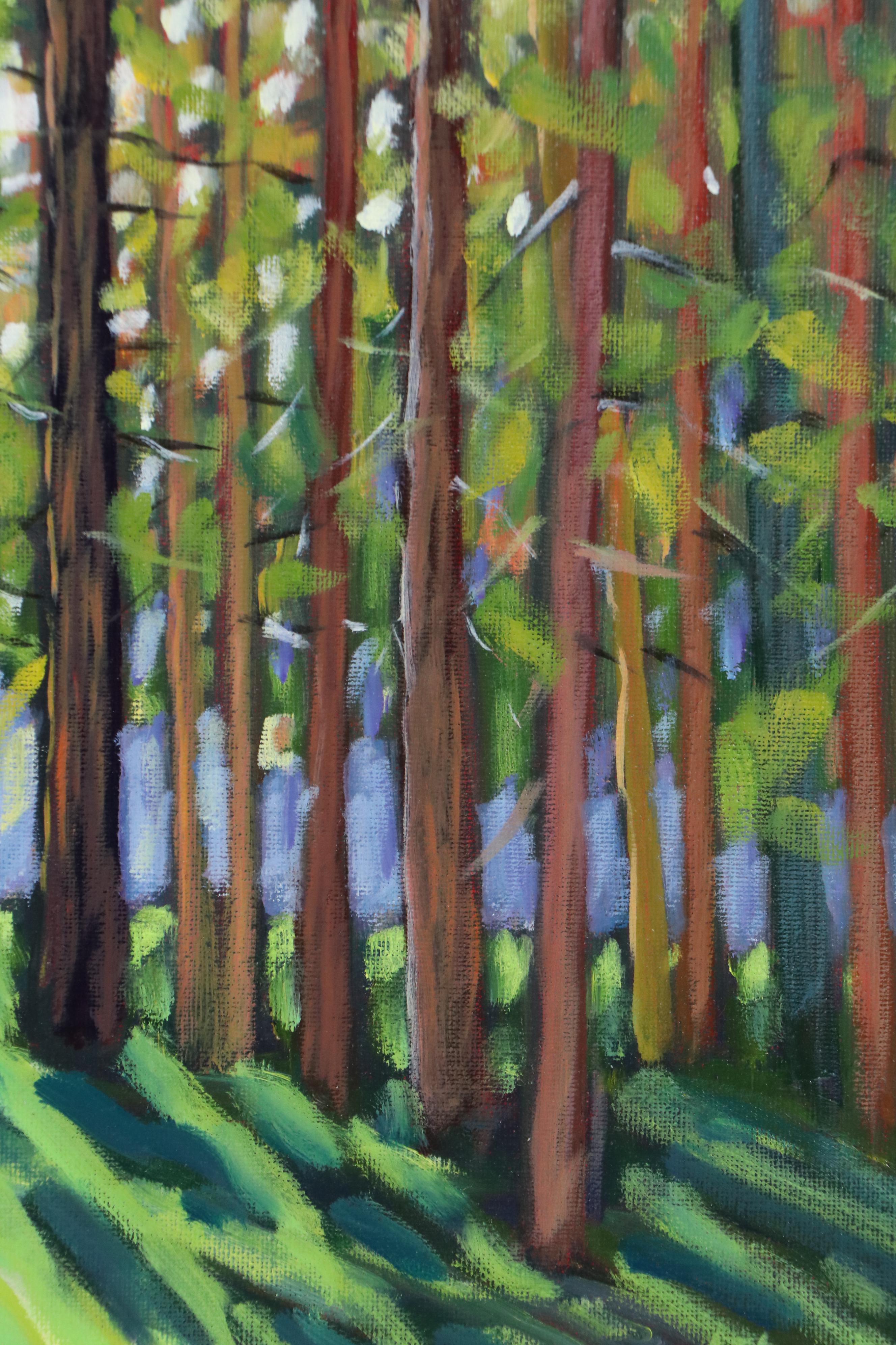 Jay Wilford Woodland Landscape Oil Painting "Tree Shadow," 21st Century