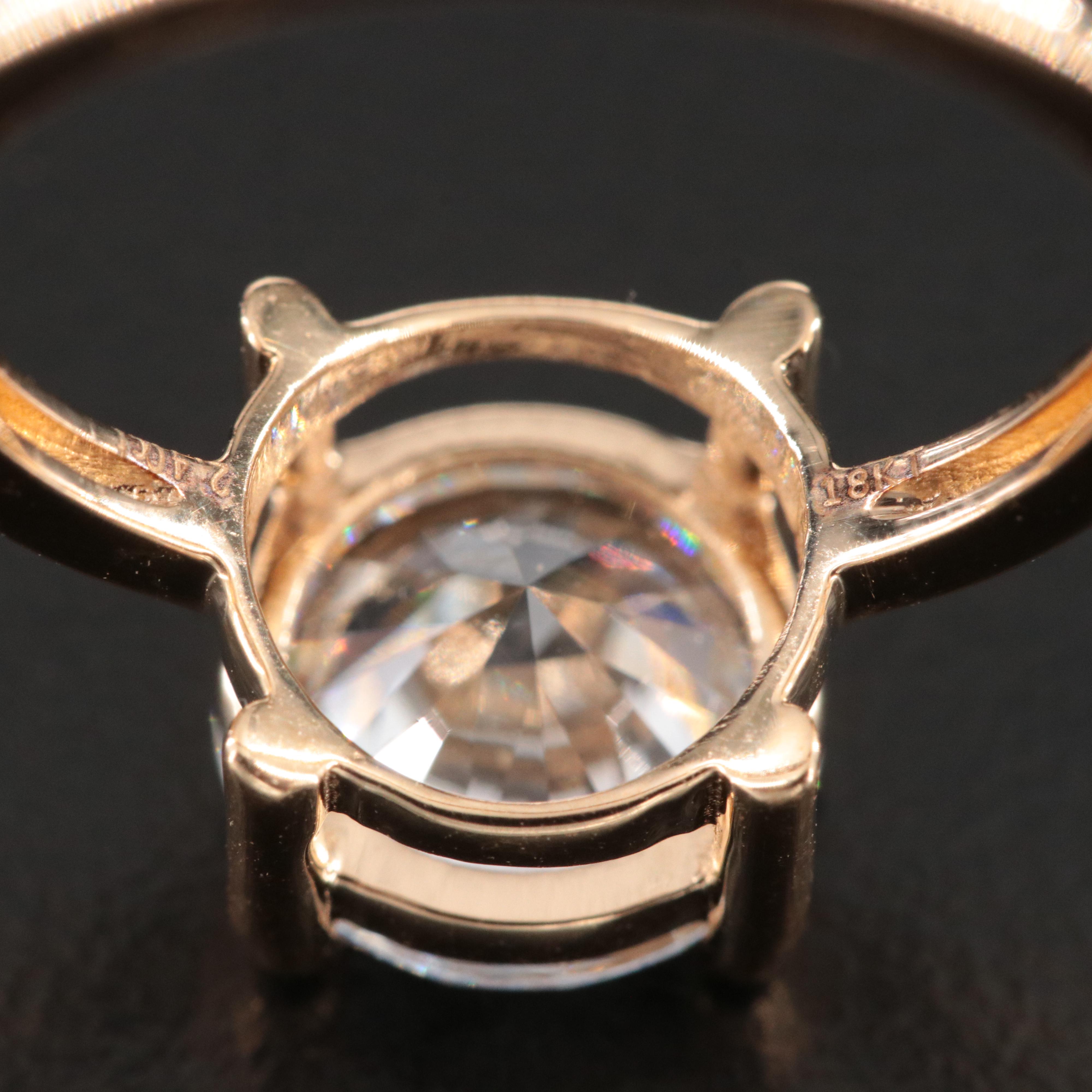 18K 2.40 CT Lab Grown Diamond Solitaire Ring with IGI Report