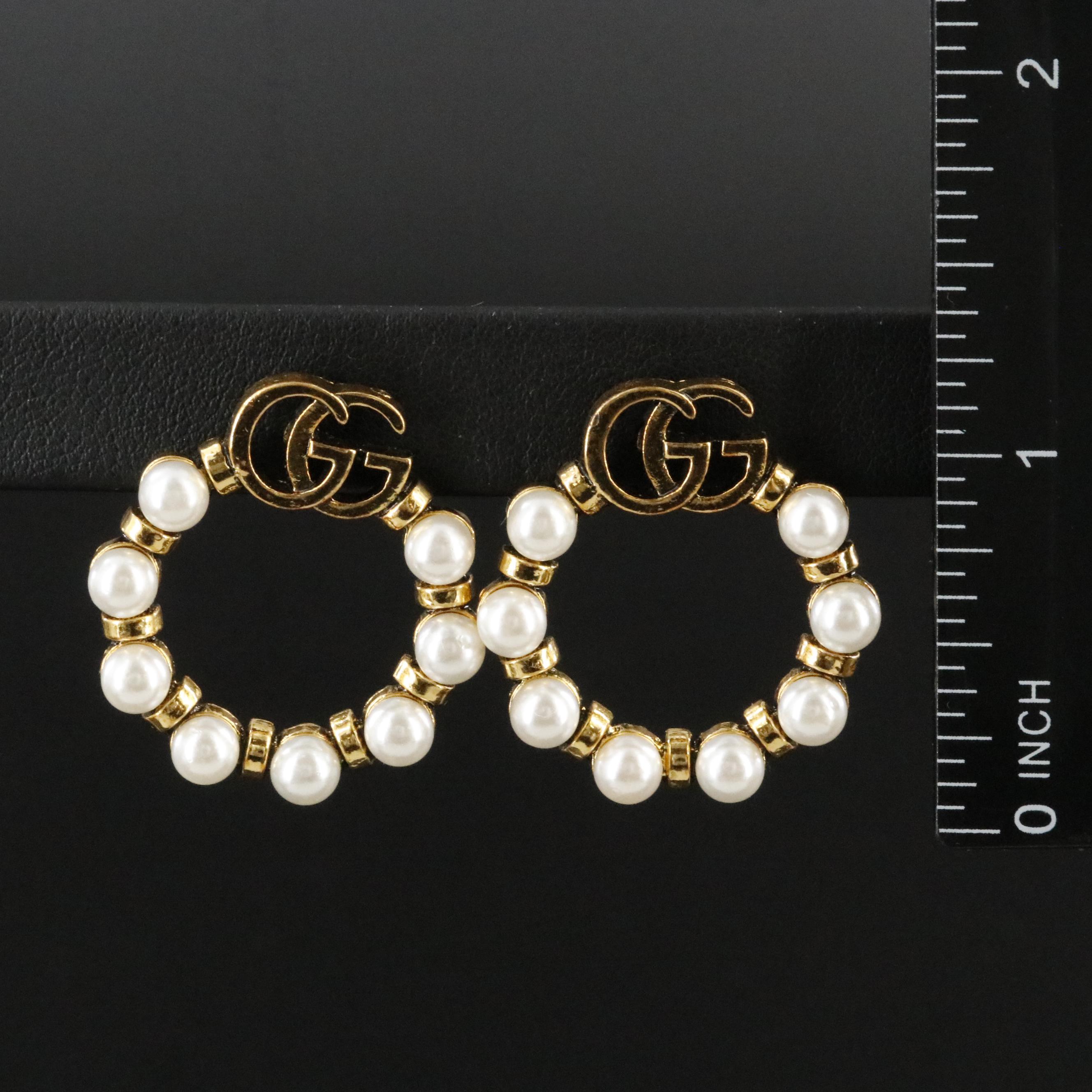 Gucci Running G Circle Earrings