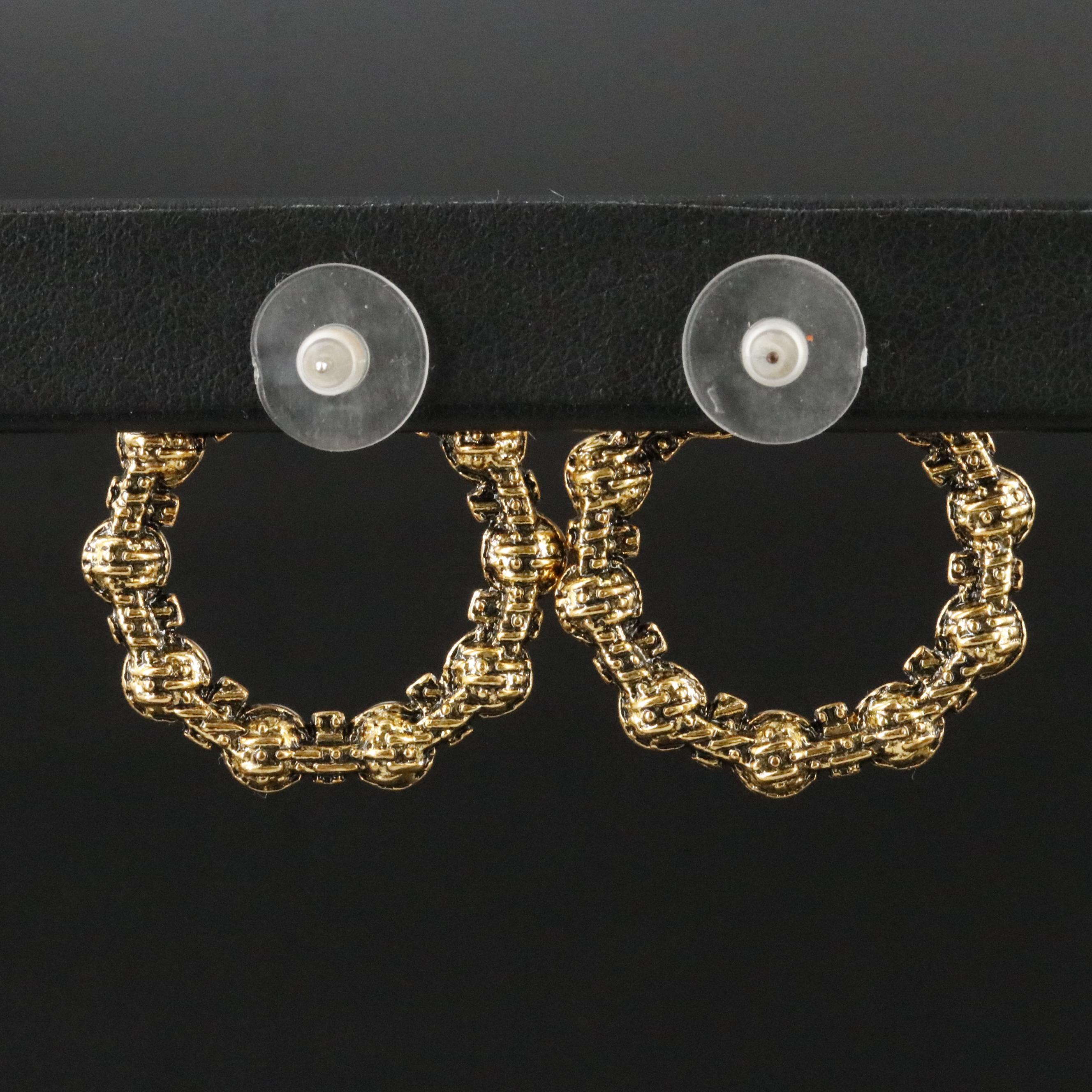 Gucci Running G Circle Earrings